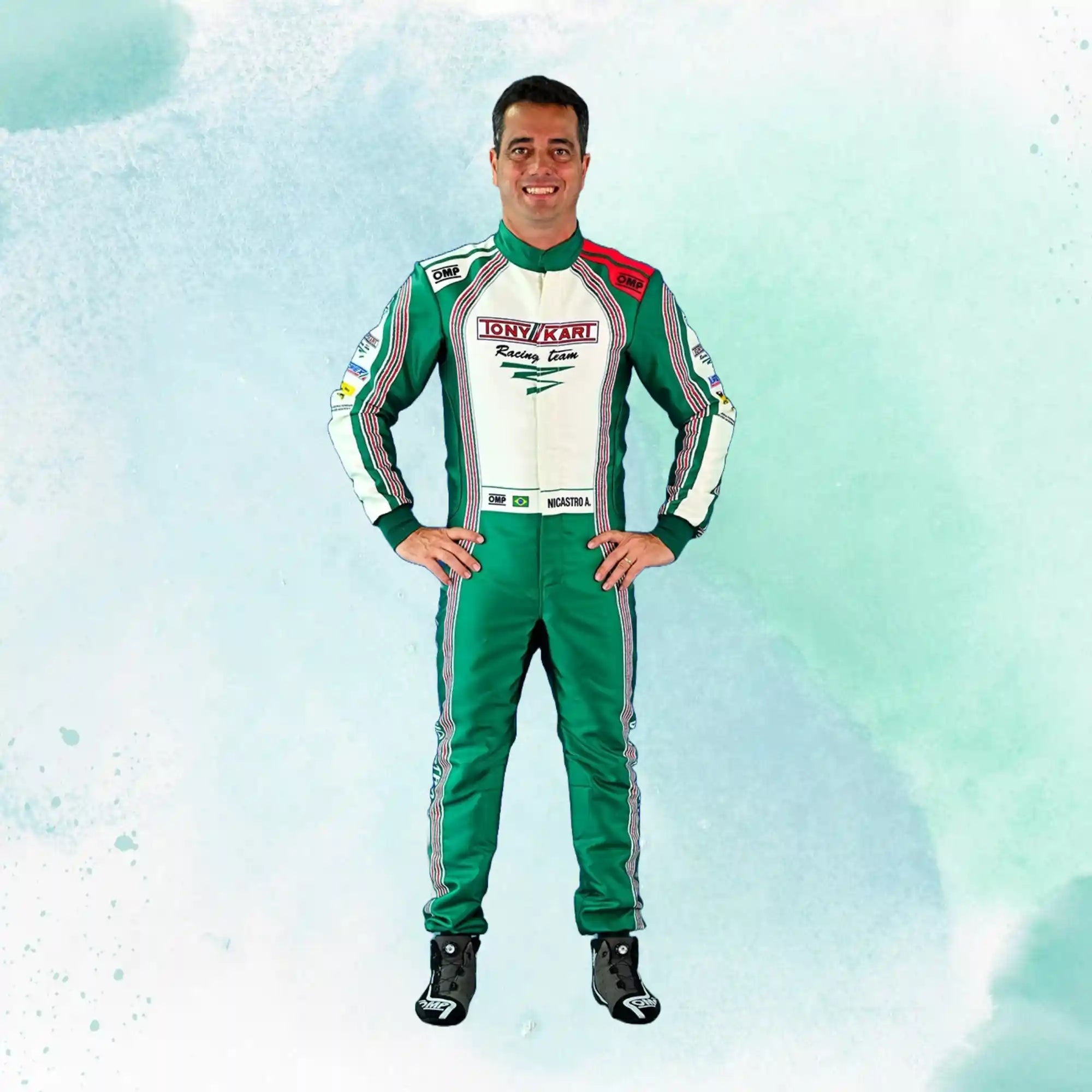 New 2024 Tony Kart Sublimation Printed Overall Go Kart Driver Racing Suit |  Craze Racewears, image size:2000x2000