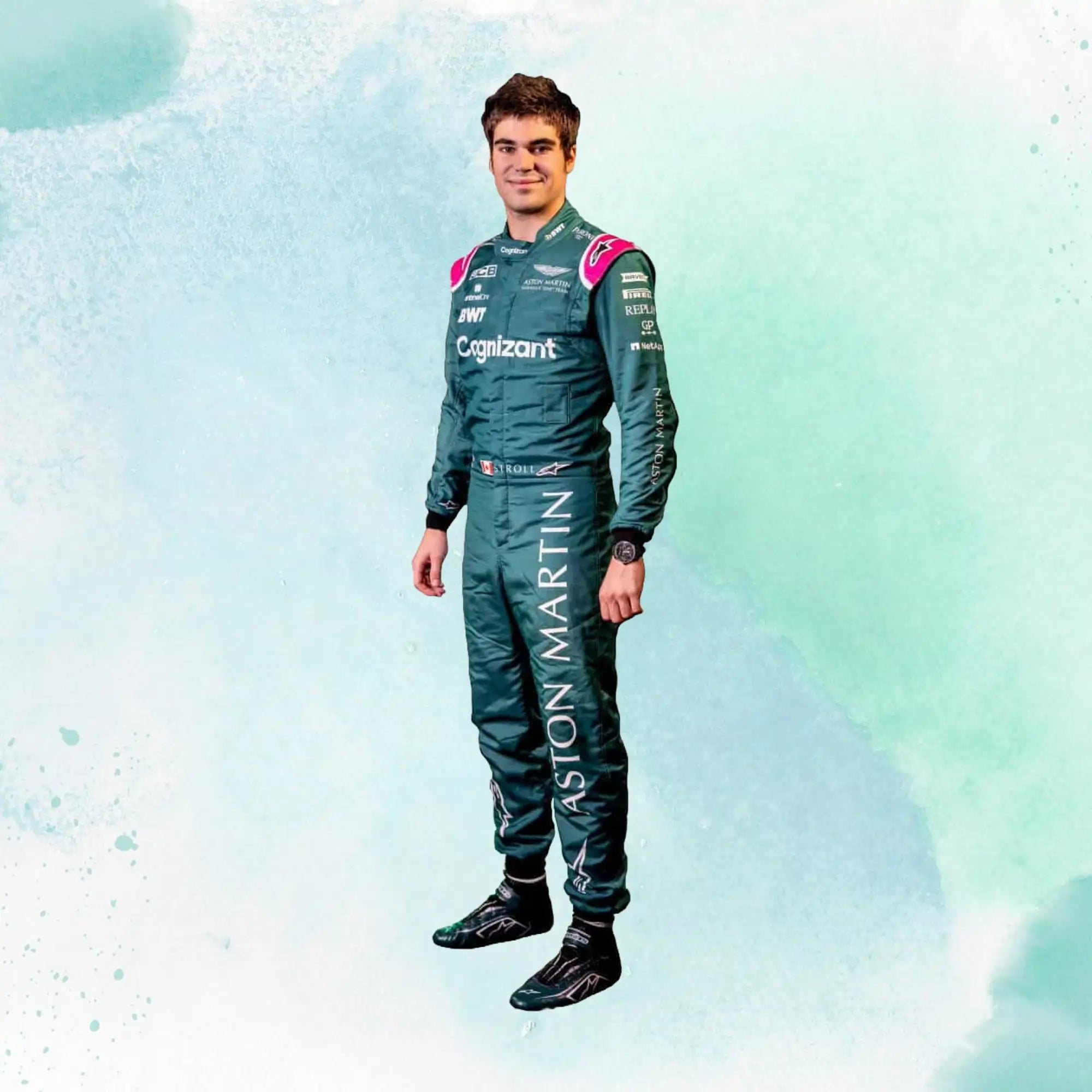 Lance Stroll 2022 F1 Team Aston Martin Replica Race Suit