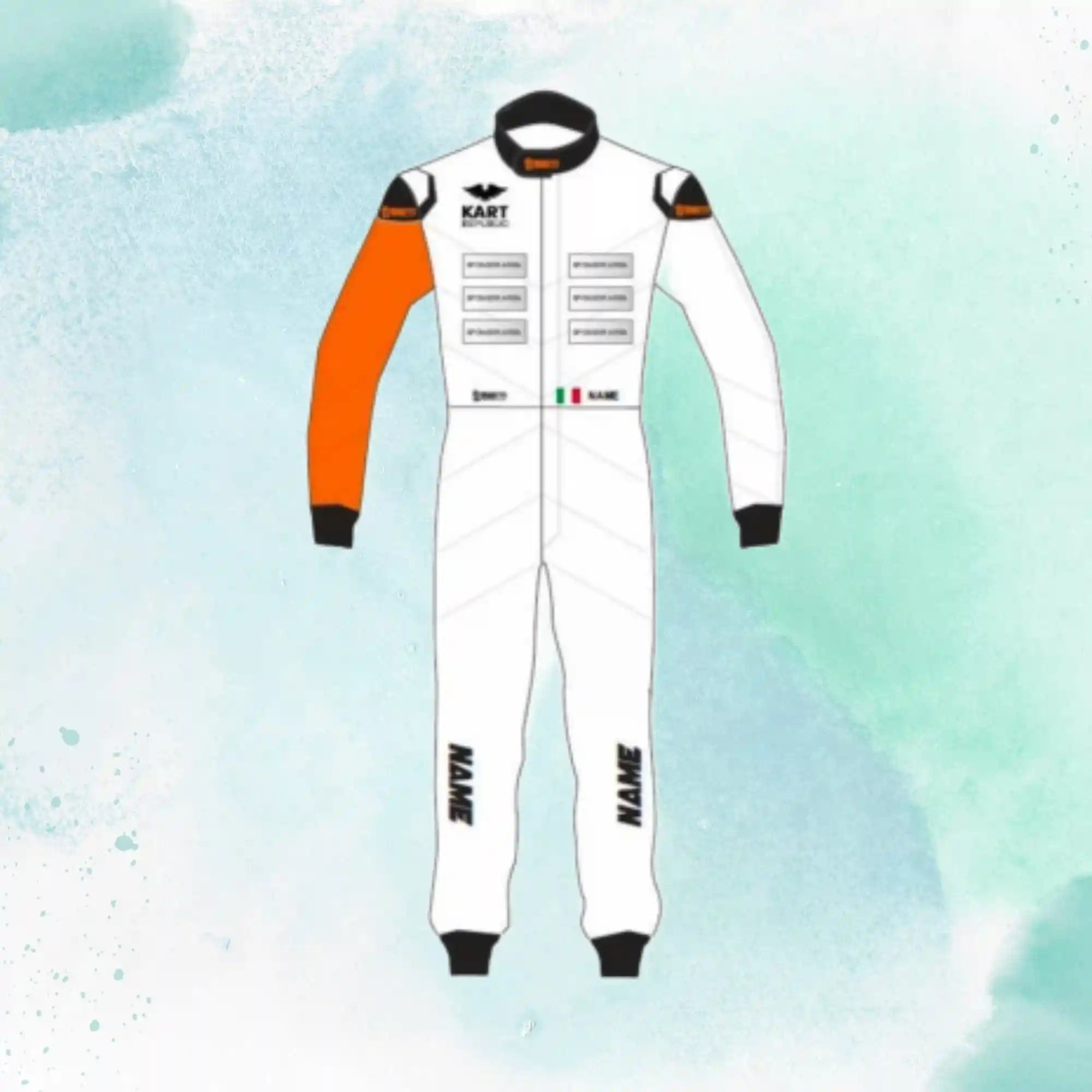 New Go Kart Republic Overall Go Kart Driver Racing Suit Sublimation Printed