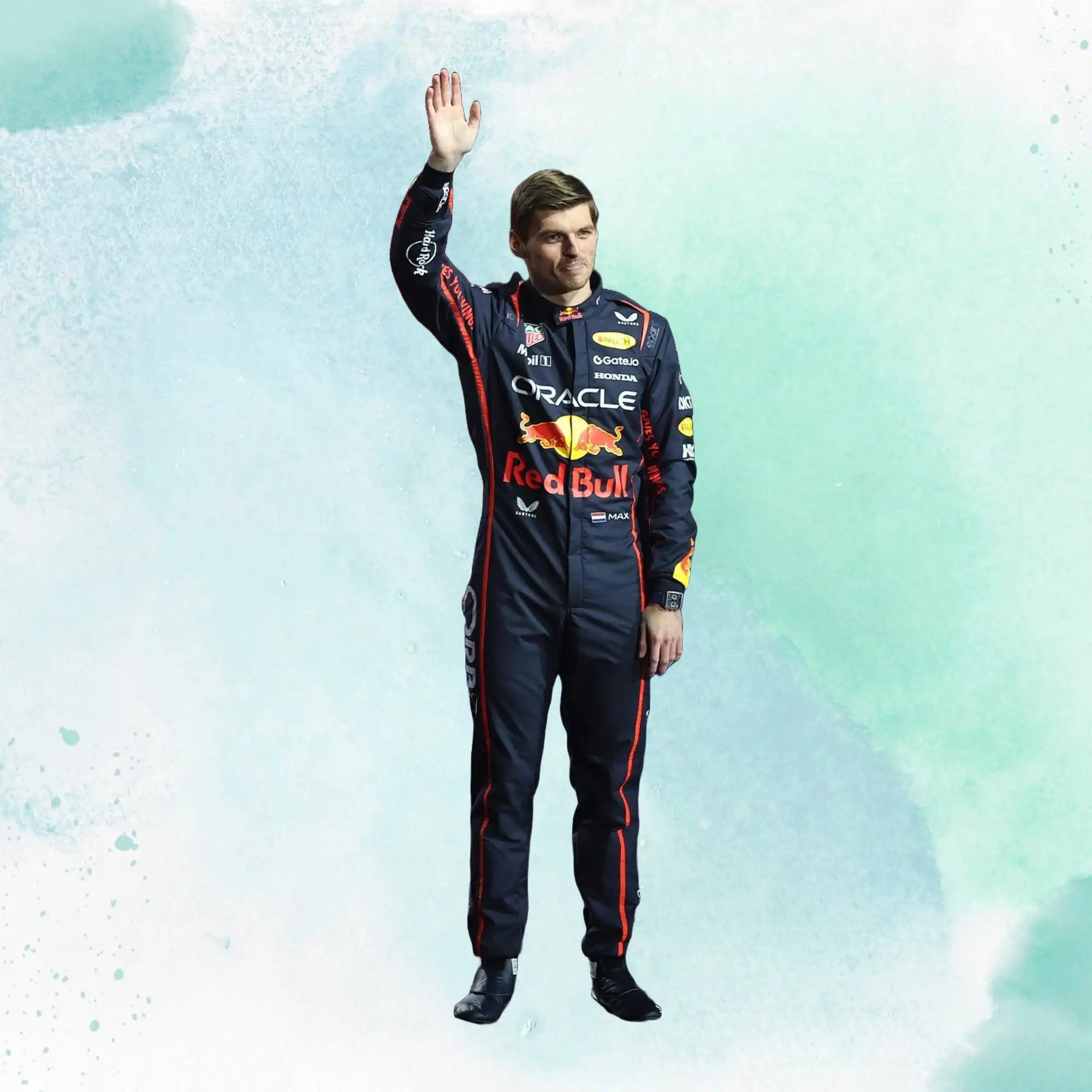 New 2025 Max Verstappen Red Bull F1 Team Replica Race Suit