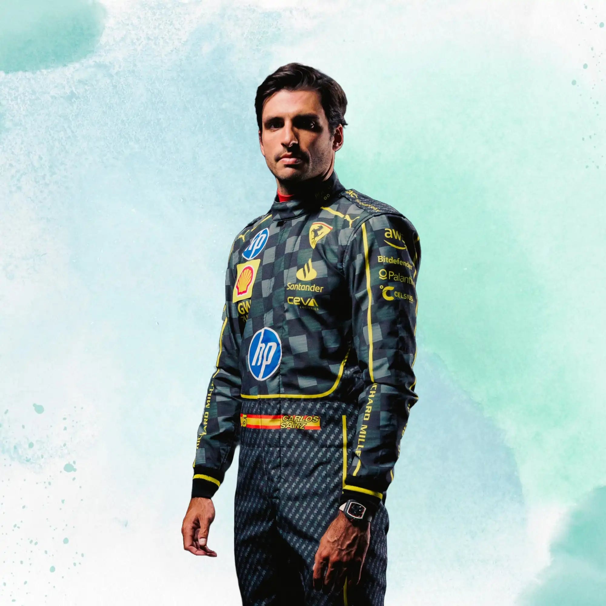 2024 Italy GP Scuderia Ferrari HP F1 Team Replica Racing Suit