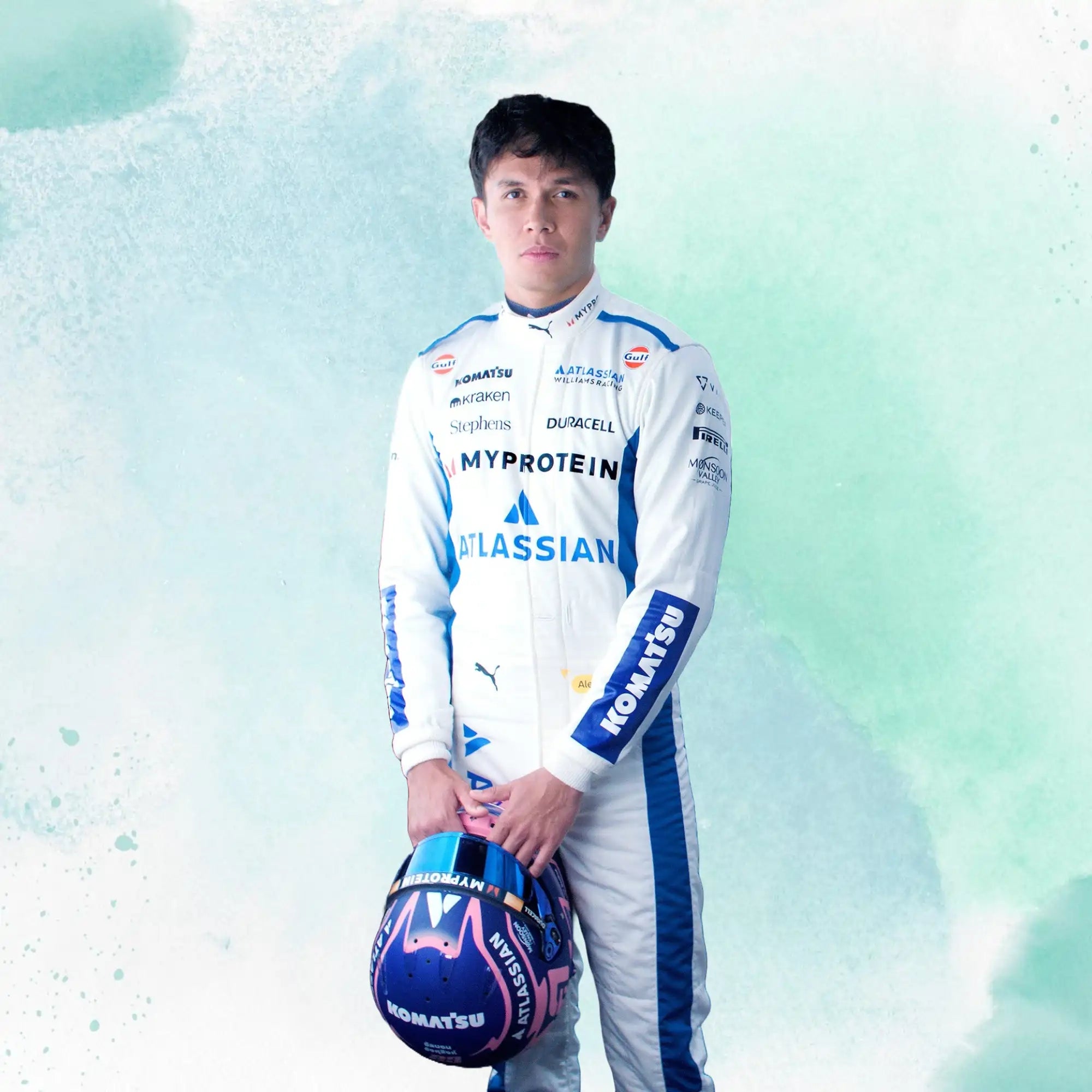 New 2025 Alexander Albon F1 Team Williams Racing Replica Racing Suit