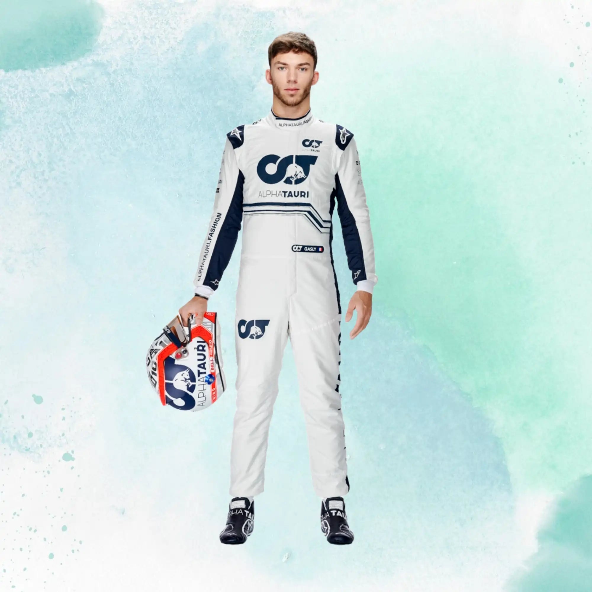 New 2022 Pierre Gasly F1 Team AlphaTauri Replica Racing Suit