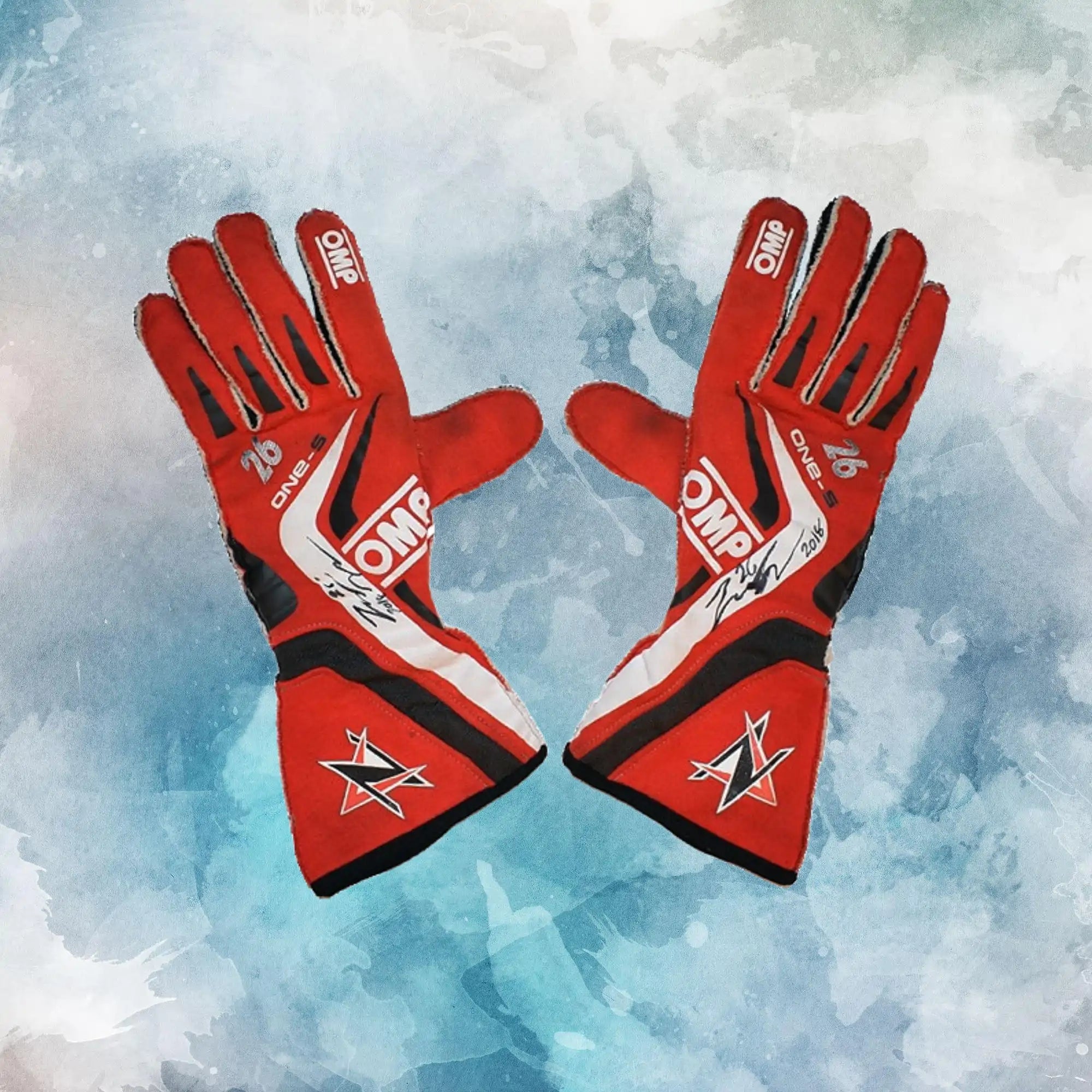 2018 Zach Veach Race Andretti Autosport Gloves / Andretti Autosport Replica Race Gloves