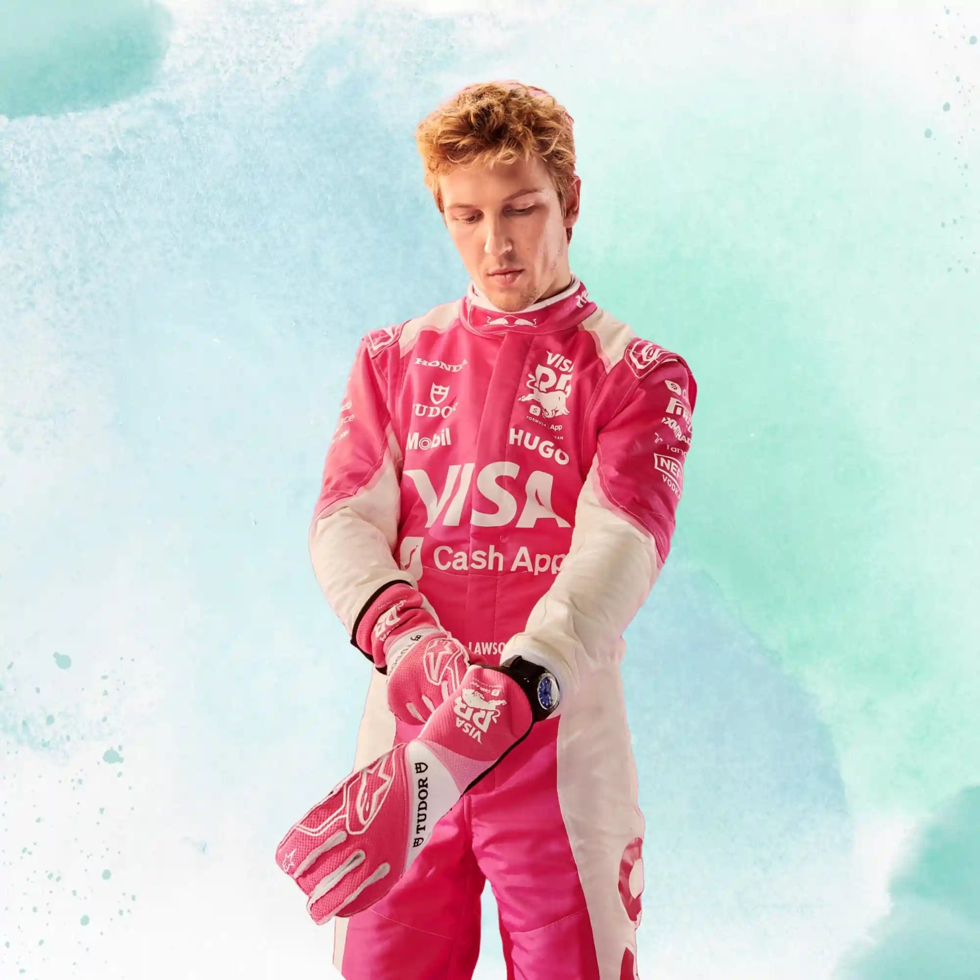 2025 New Liam Lawson Miami GP Visa Cash App RB Formula One Team Replica Racing Suit