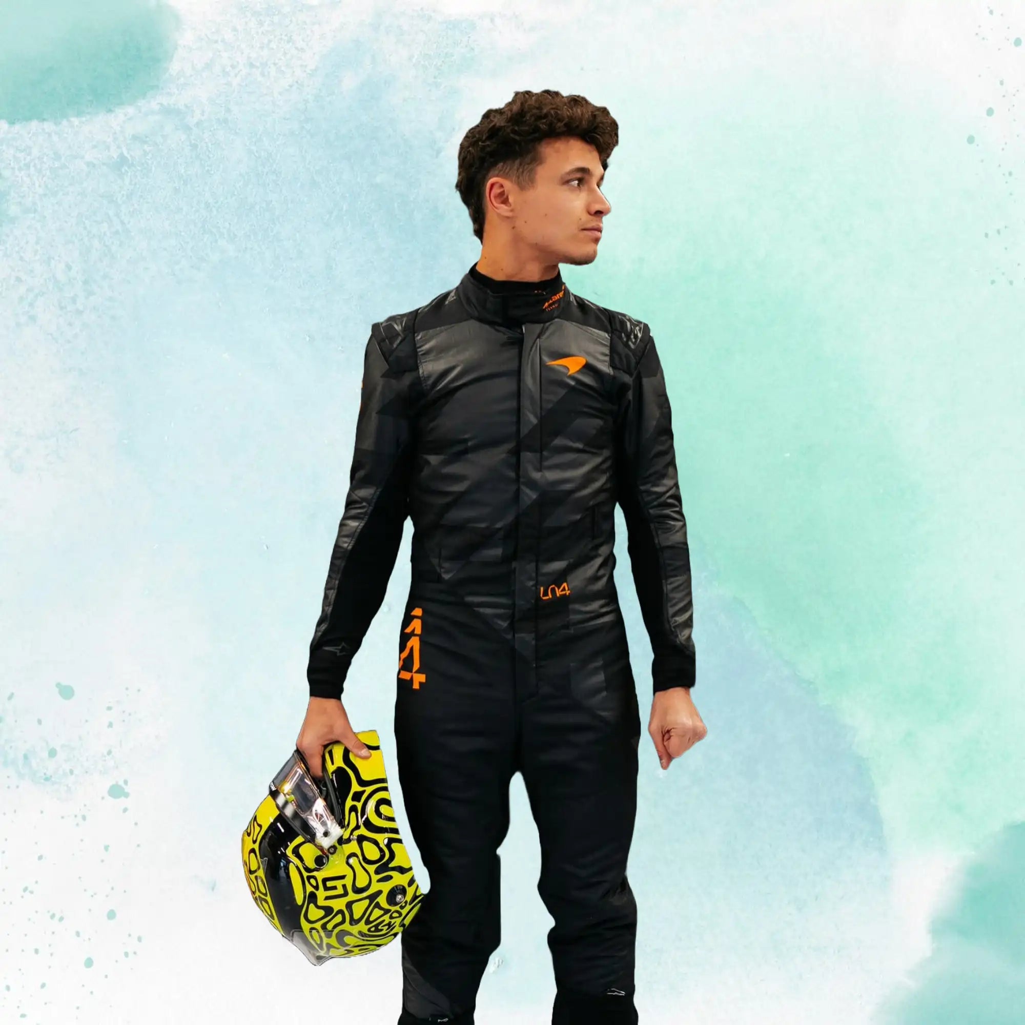 2025 New Lando Norris Black McLaren F1 Team Replica Racing Suit