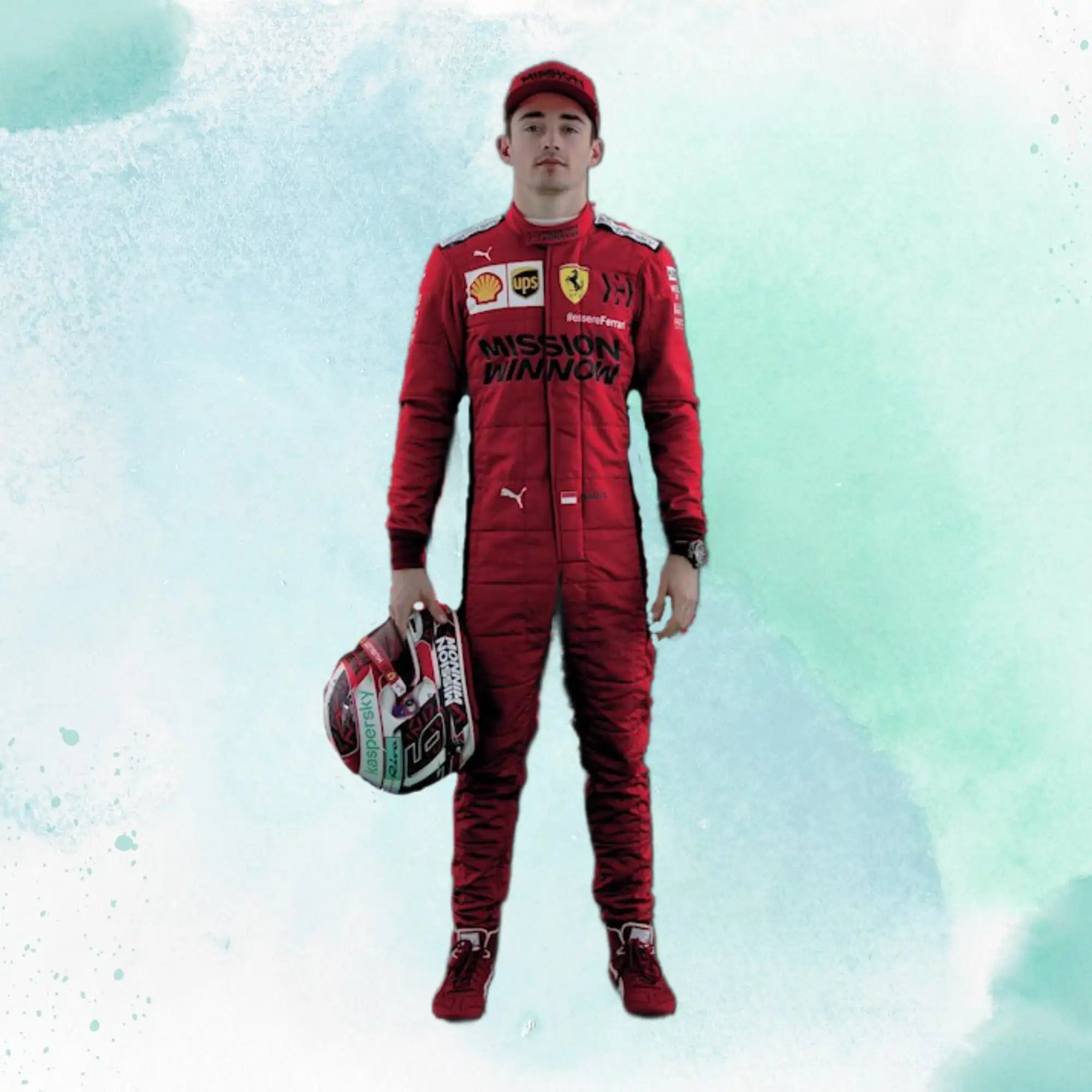 2020 Charles Leclerc Replica Formula 1 Racing Suit Mission Winnow Scuderia Ferrari
