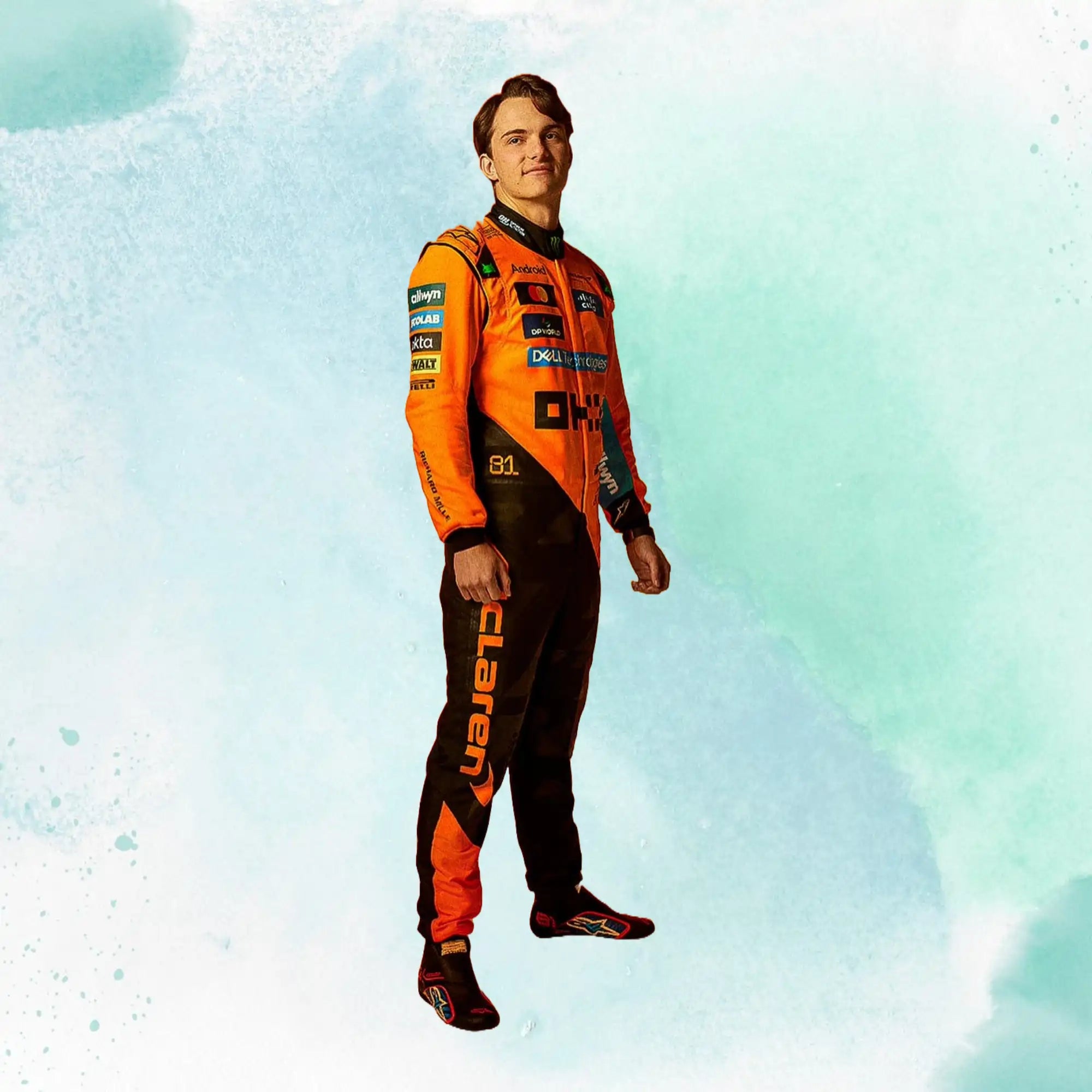 2025 New Oscar Piastri McLaren F1 Team Replica Racing Suit