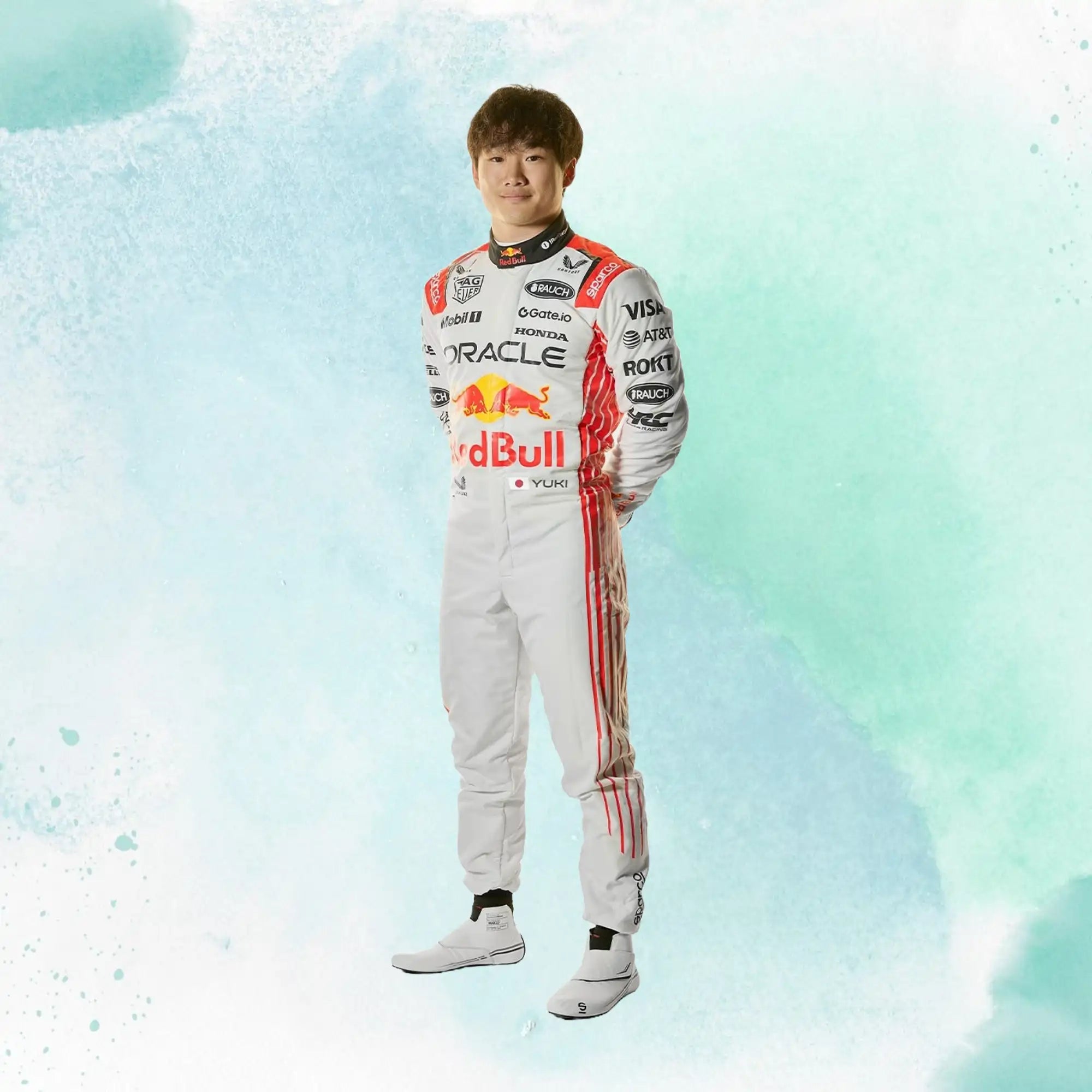 New 2025 Yuki Tsunoda Japanese Grand Prix Red Bull F1 Team Replica Race Suit