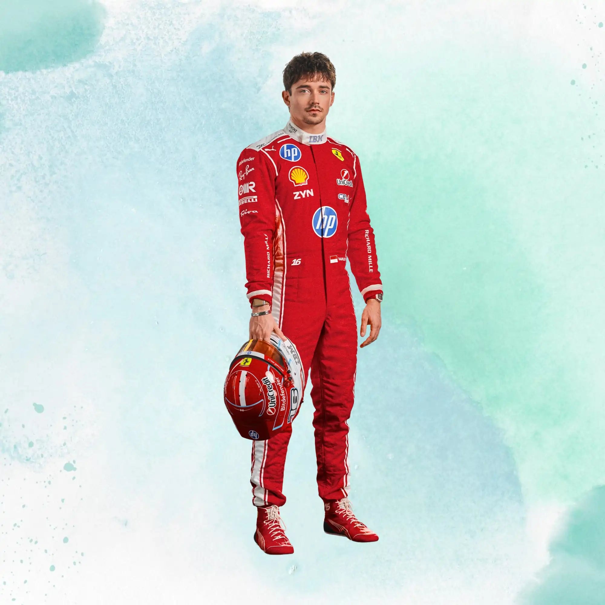New 2026 Charles Leclerc & Lewis Hamilton Scuderia Ferrari HP F1 Team Replica Racing Suit
