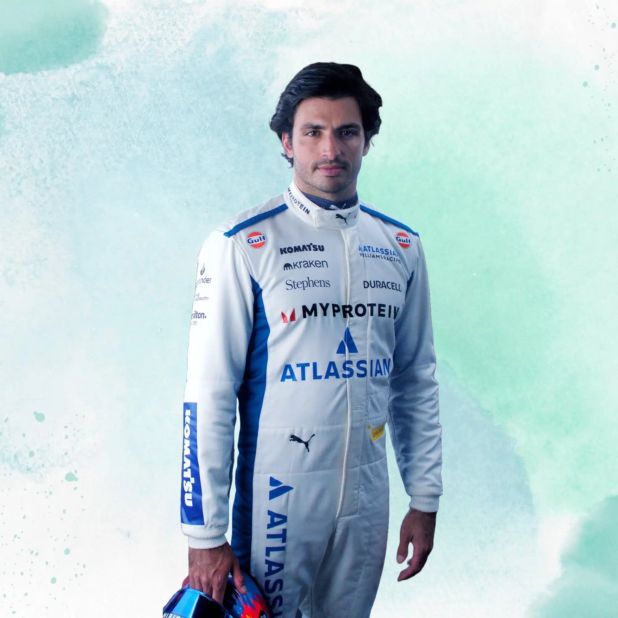New 2025 Carlos Sainz & Alexander Albon F1 Team Williams Racing Replica Racing Suit