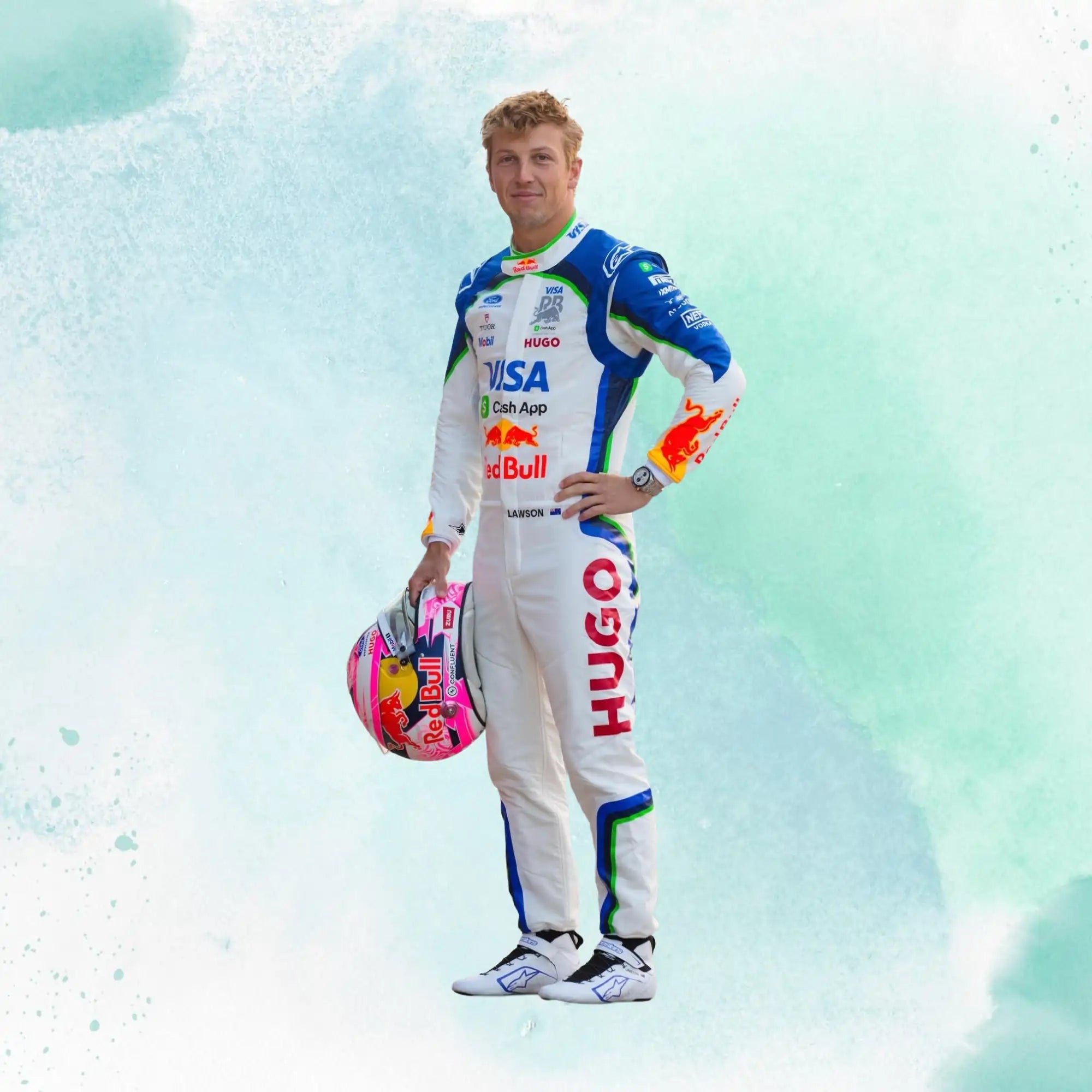 New 2026 Liam Lawson Racing Bulls Formula One Team Visa Cash App RB F1 Replica Racing Suit