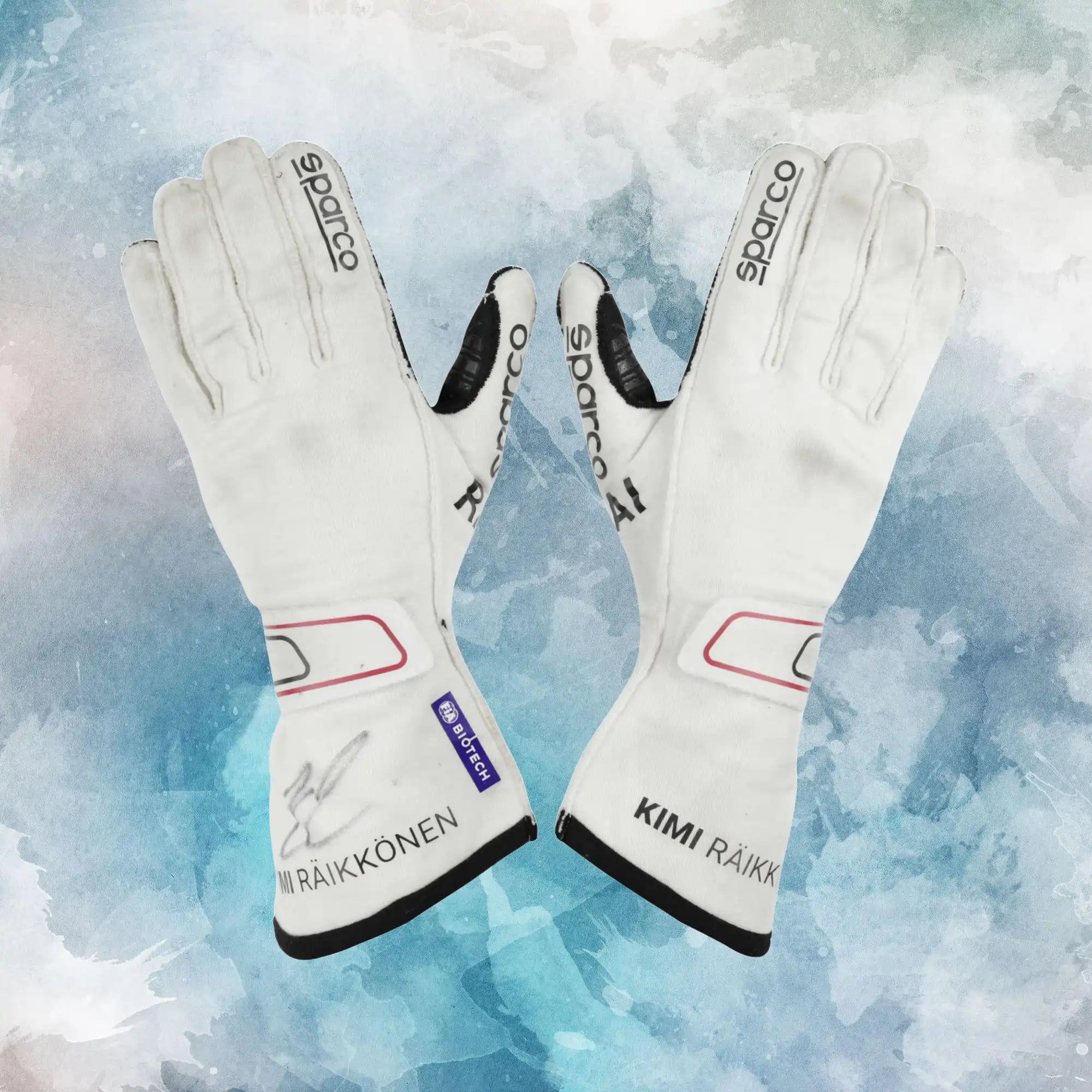2021 Kimi Raikkonen Alfa Romeo F1 Gloves / Alfa Romeo F1 Replica Race Gloves
