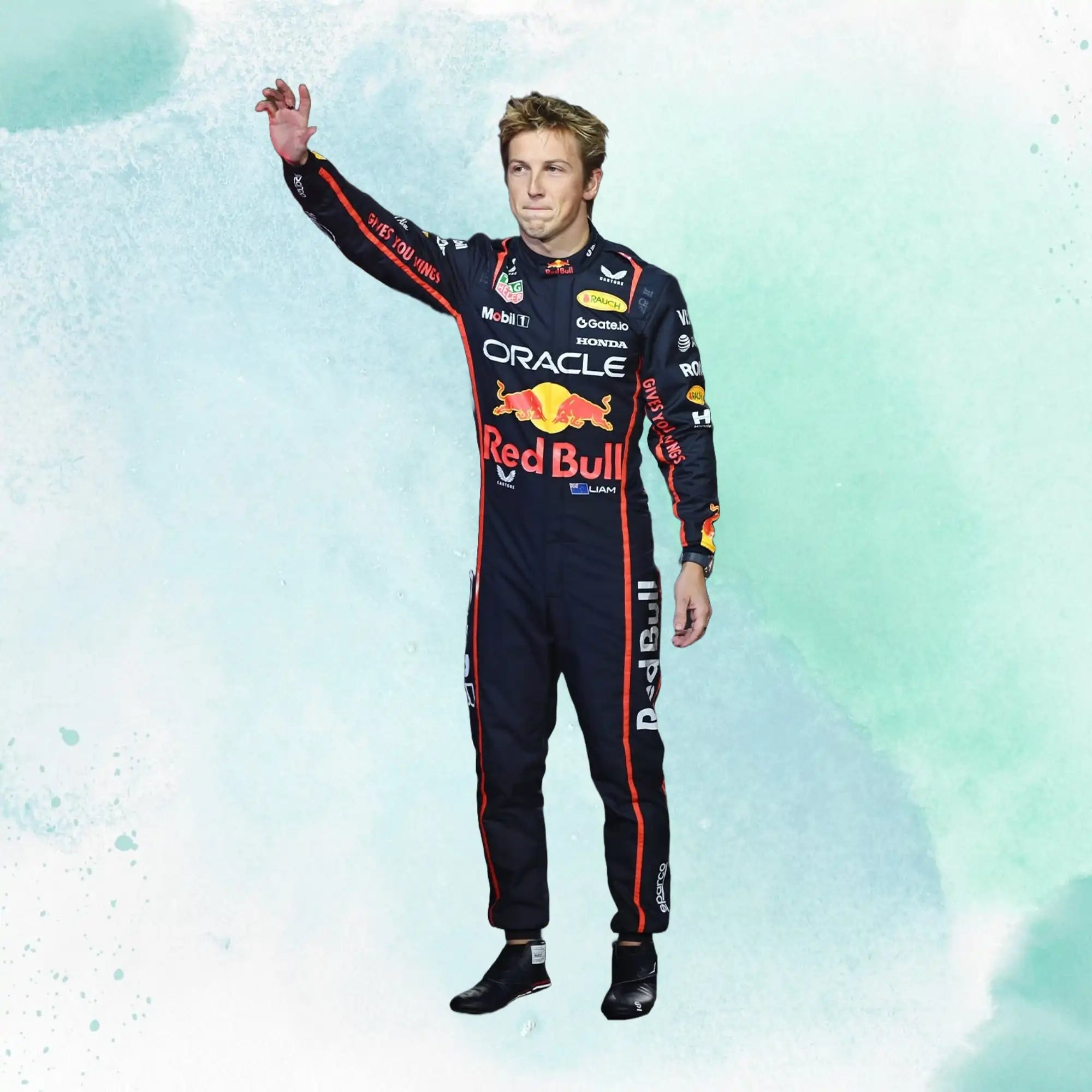 New 2025 Liam Lawson Red Bull F1 Team Replica Race Suit