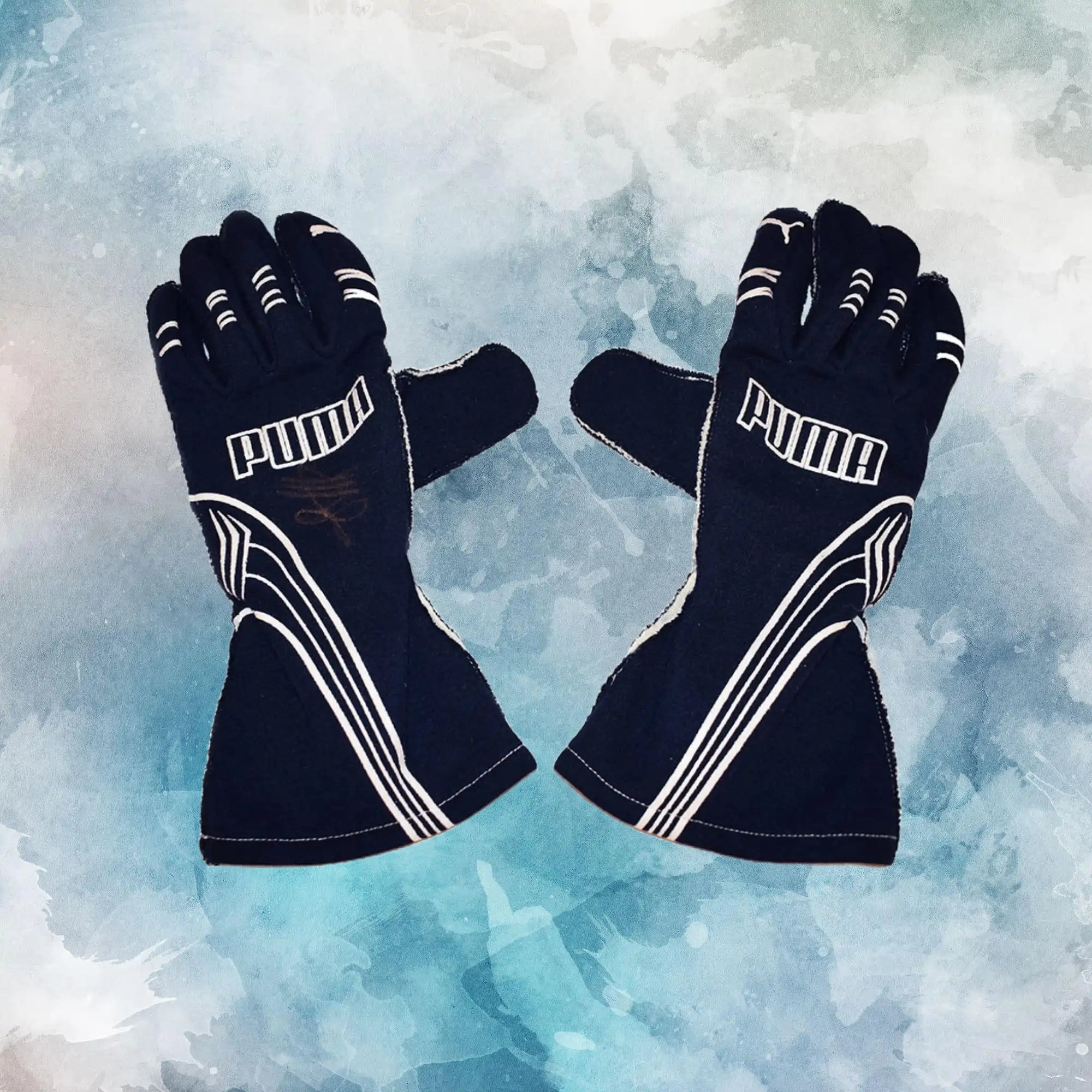 2007/08 Sebastian Vettel Toro Rosso Race Worn F1 Gloves / Sebastian Vettel Toro Rosso Replica Race Gloves
