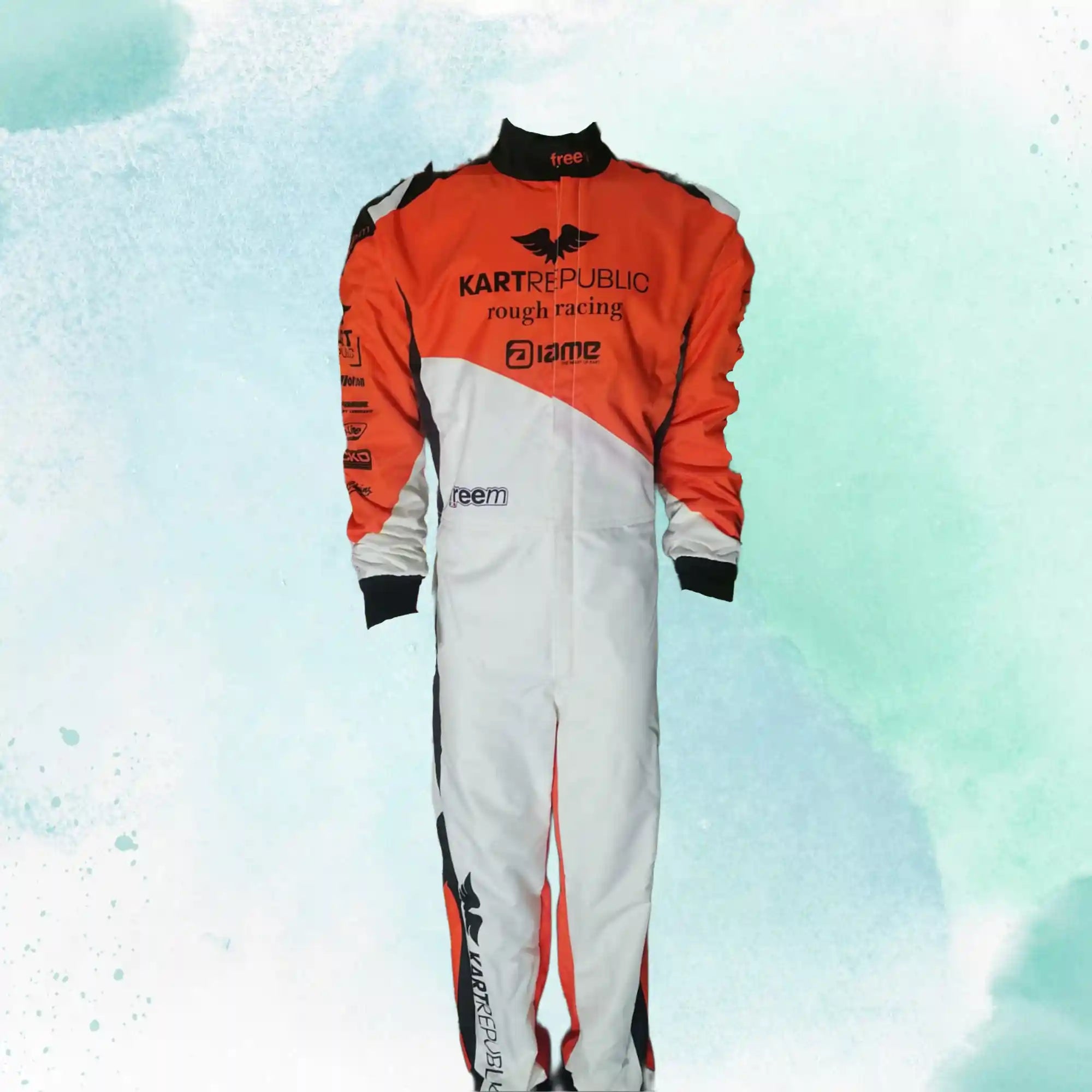 Kart Republic Overall Go Kart Driver Race Suit Sublimation Printed