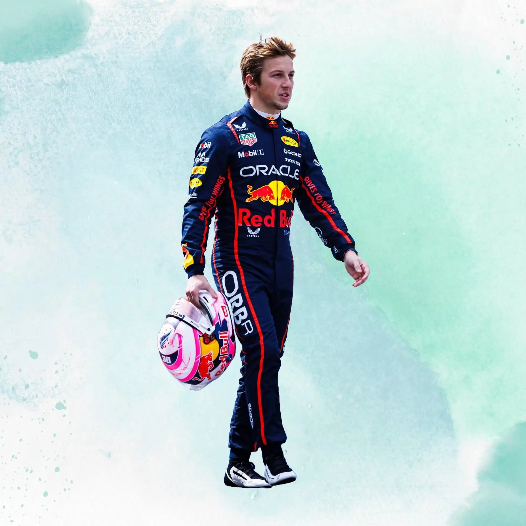 New 2025 Liam Lawson Red Bull F1 Team Replica Race Suit