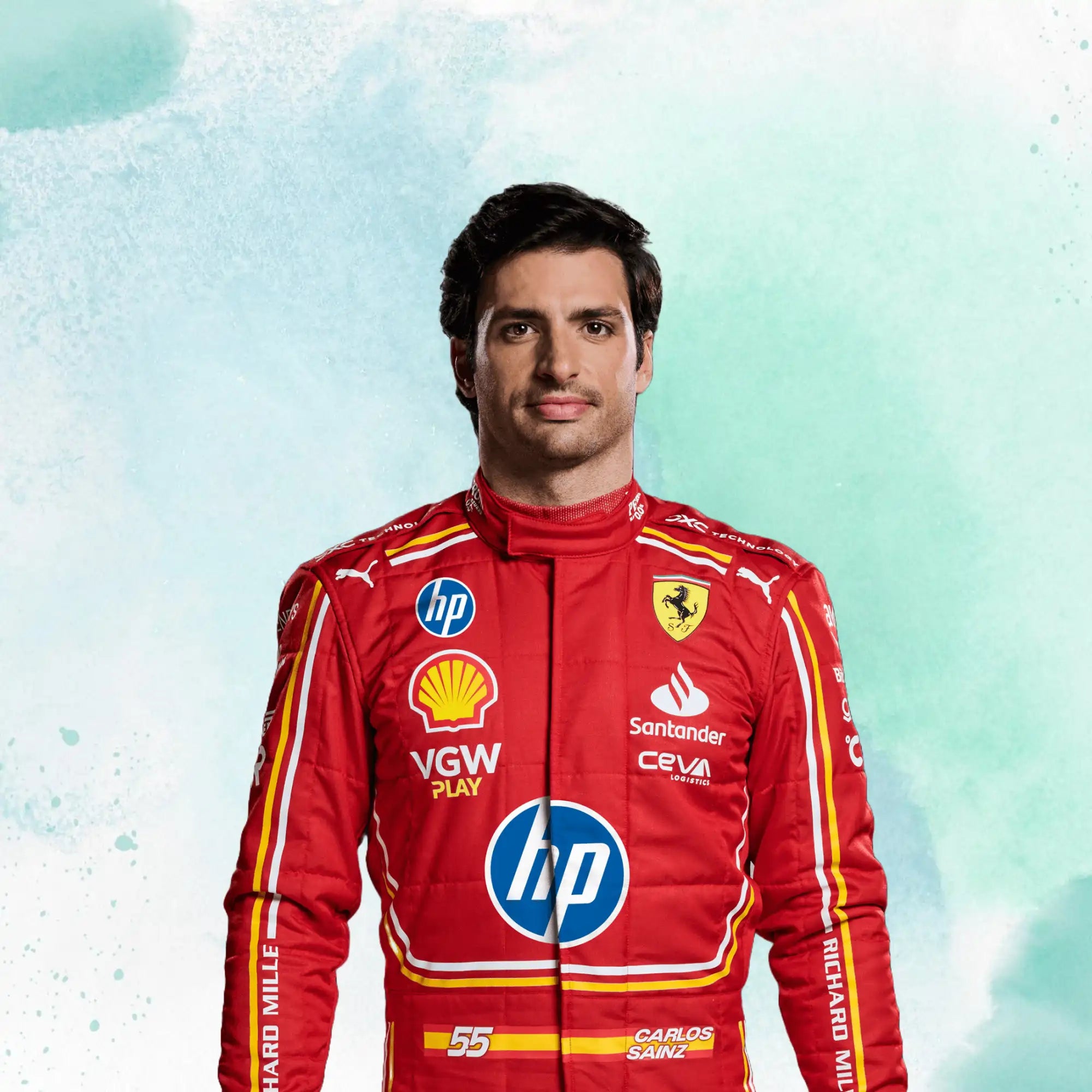 2024 Scuderia Ferrari HP Monaco GP F1 Team Replica Racing Suit