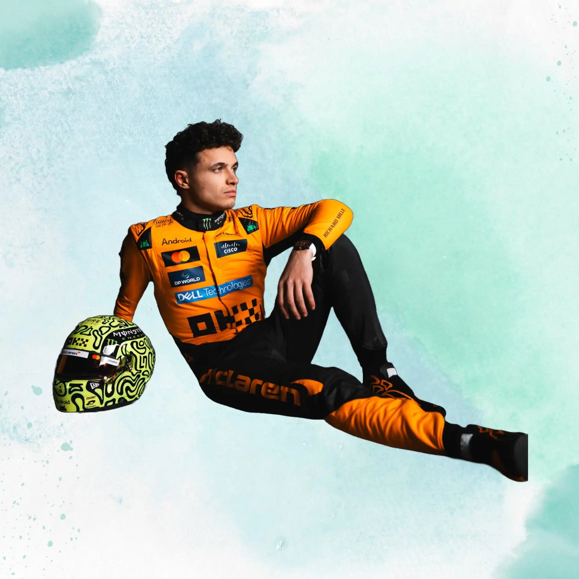 2025 New Lando Norris & Oscar Piastri McLaren F1 Team Replica Racing Suit