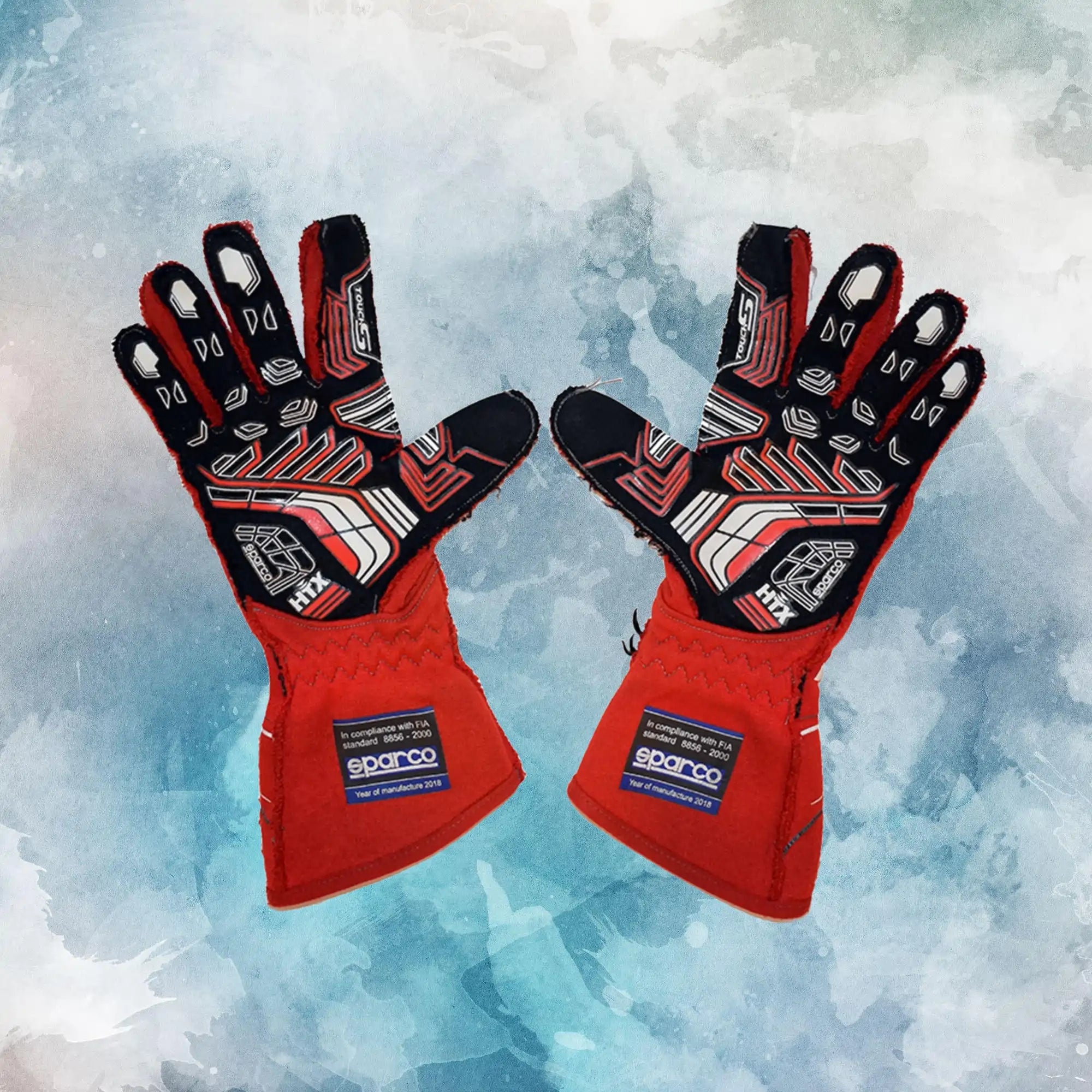 2018 James Hinchcliffe Race Worn IndyCar Gloves / James Hinchcliffe Replica Race Gloves