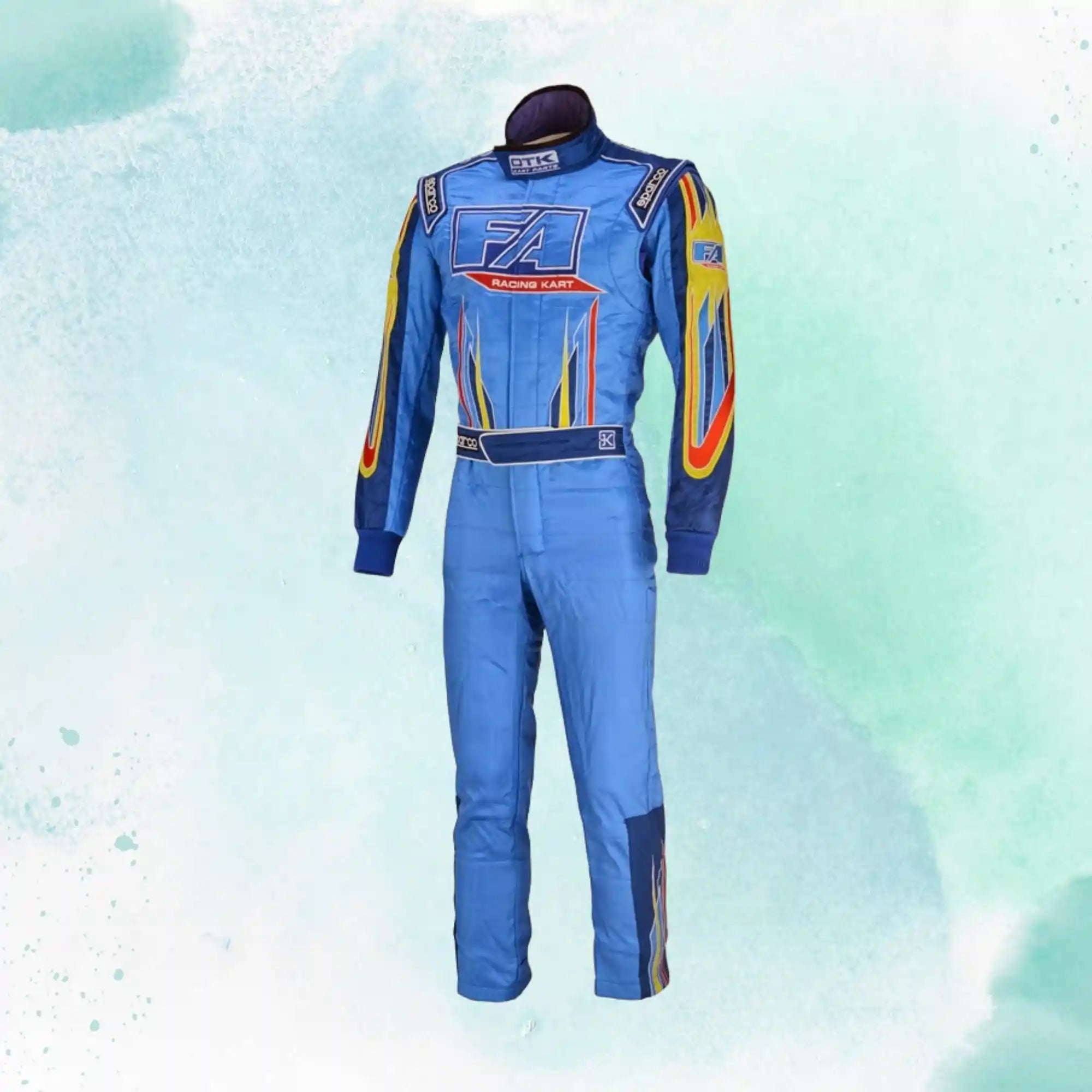 FA Karting Overall OMP Go Kart Racing Sublimation Printed Suit 2016 - 2019