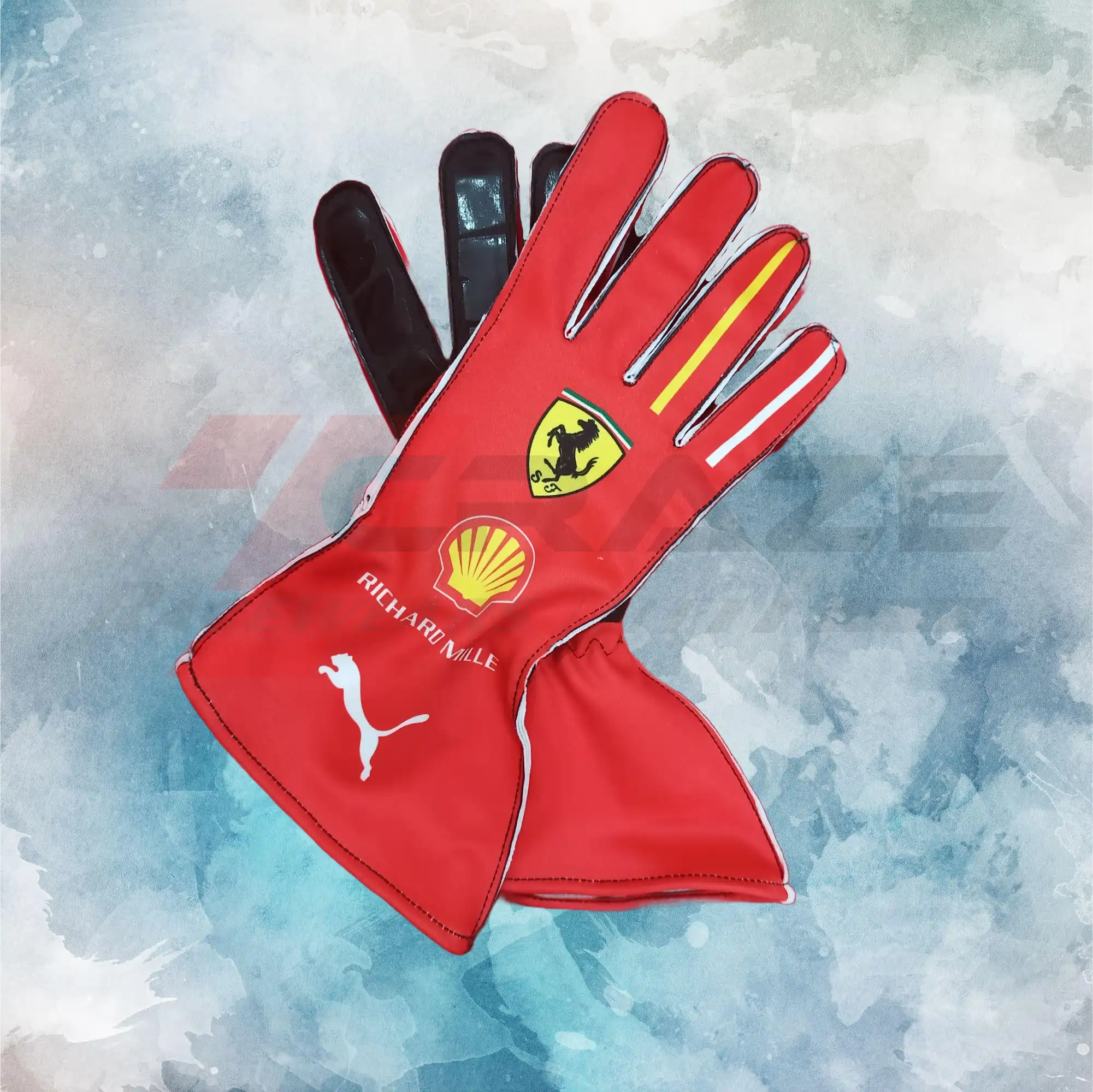 2024 Charles Leclerc F1 Team Gloves / Ferrari F1 Replica Race Gloves