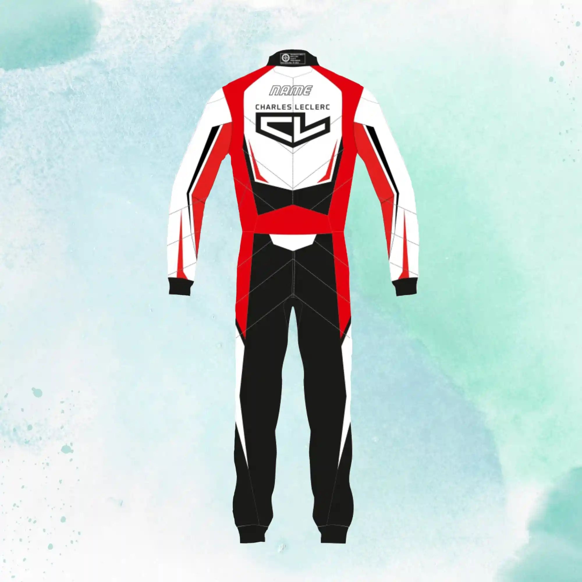 Charles Leclerc 2021 Overall Go Kart Racing Sublimation Printed Suit