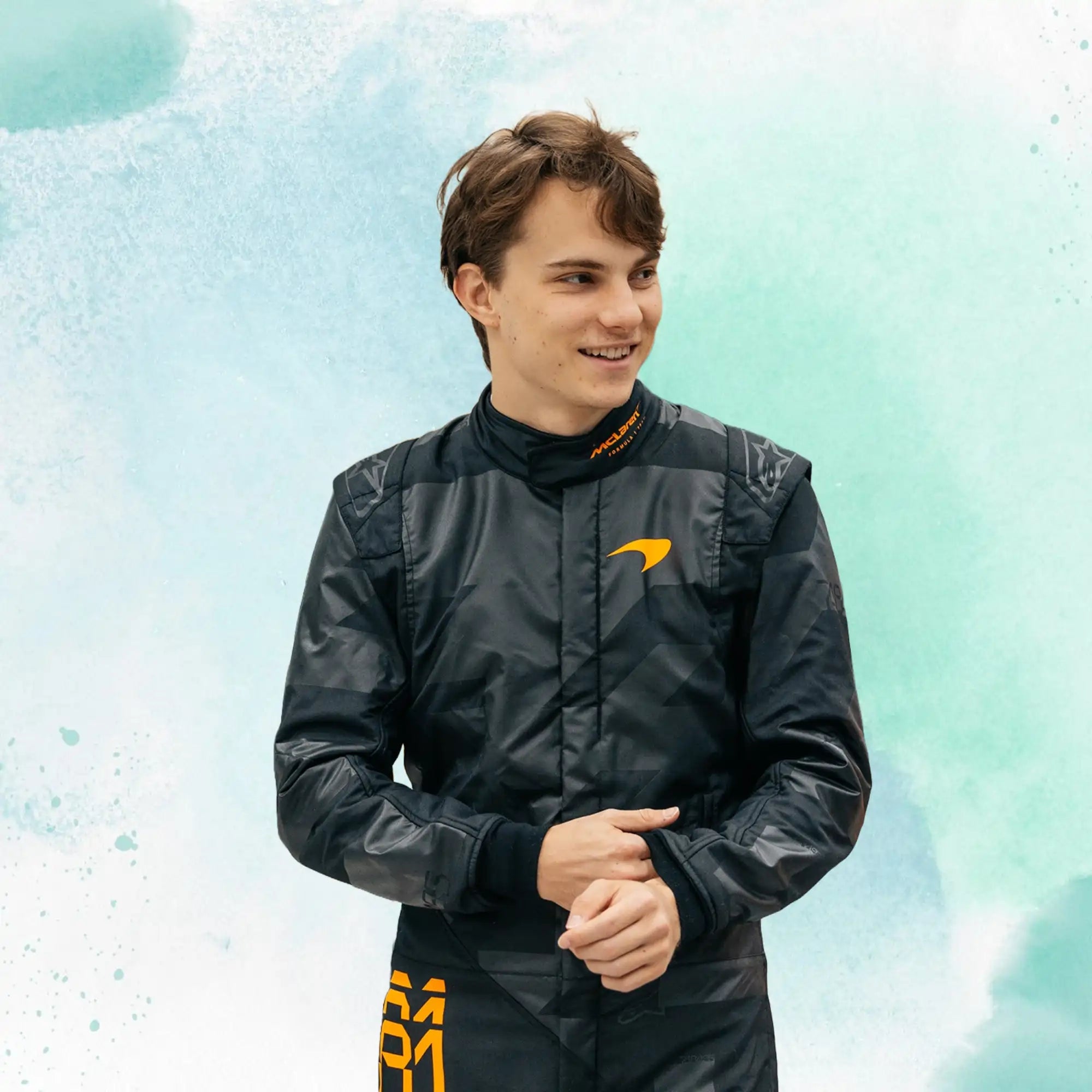 2025 New Oscar Piastri Black McLaren F1 Team Replica Racing Suit