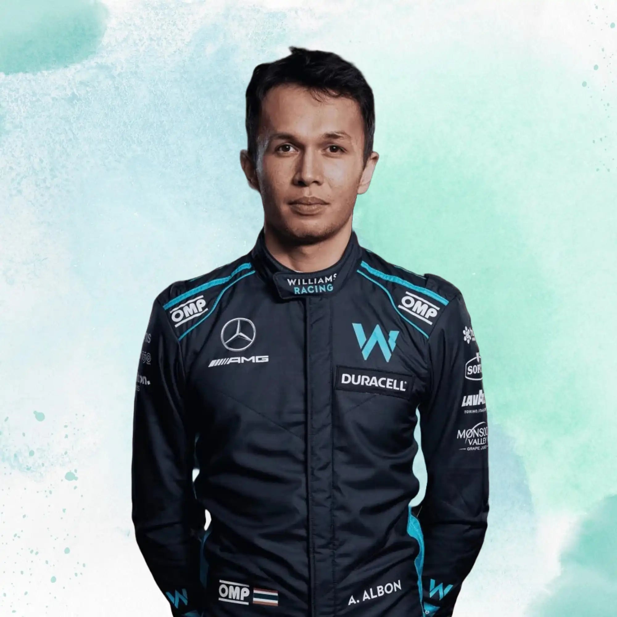 New 2022 Alexander Albon F1 Team Replica Race Suit Williams Racing