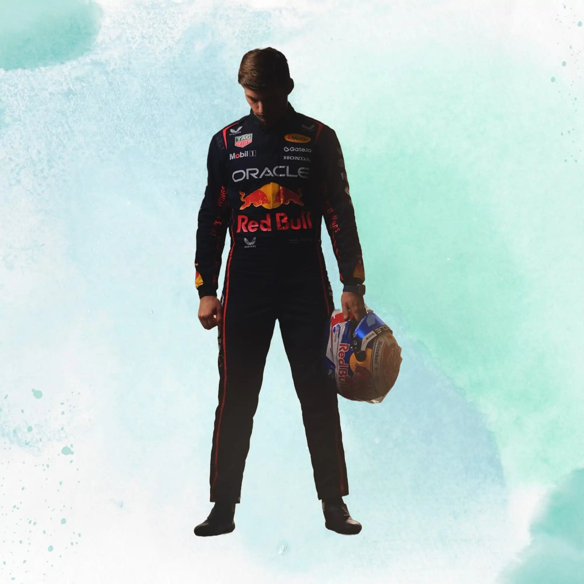 New 2025 Max Verstappen Red Bull F1 Team Replica Race Suit