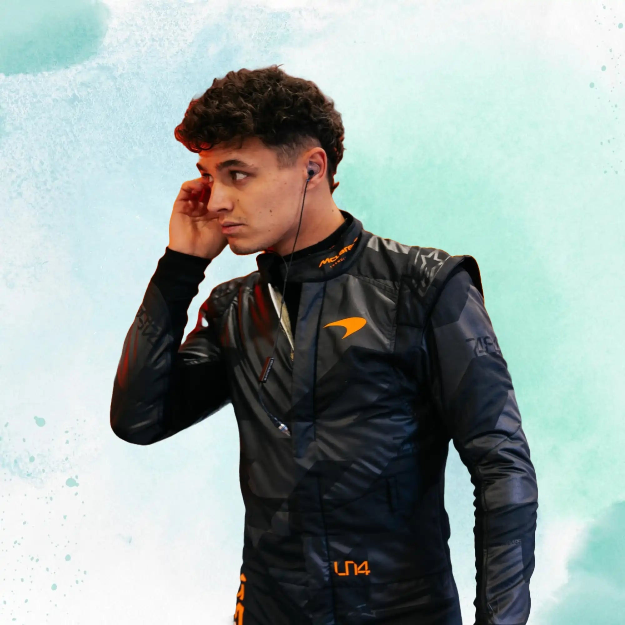 2025 New Lando Norris Black McLaren F1 Team Replica Racing Suit