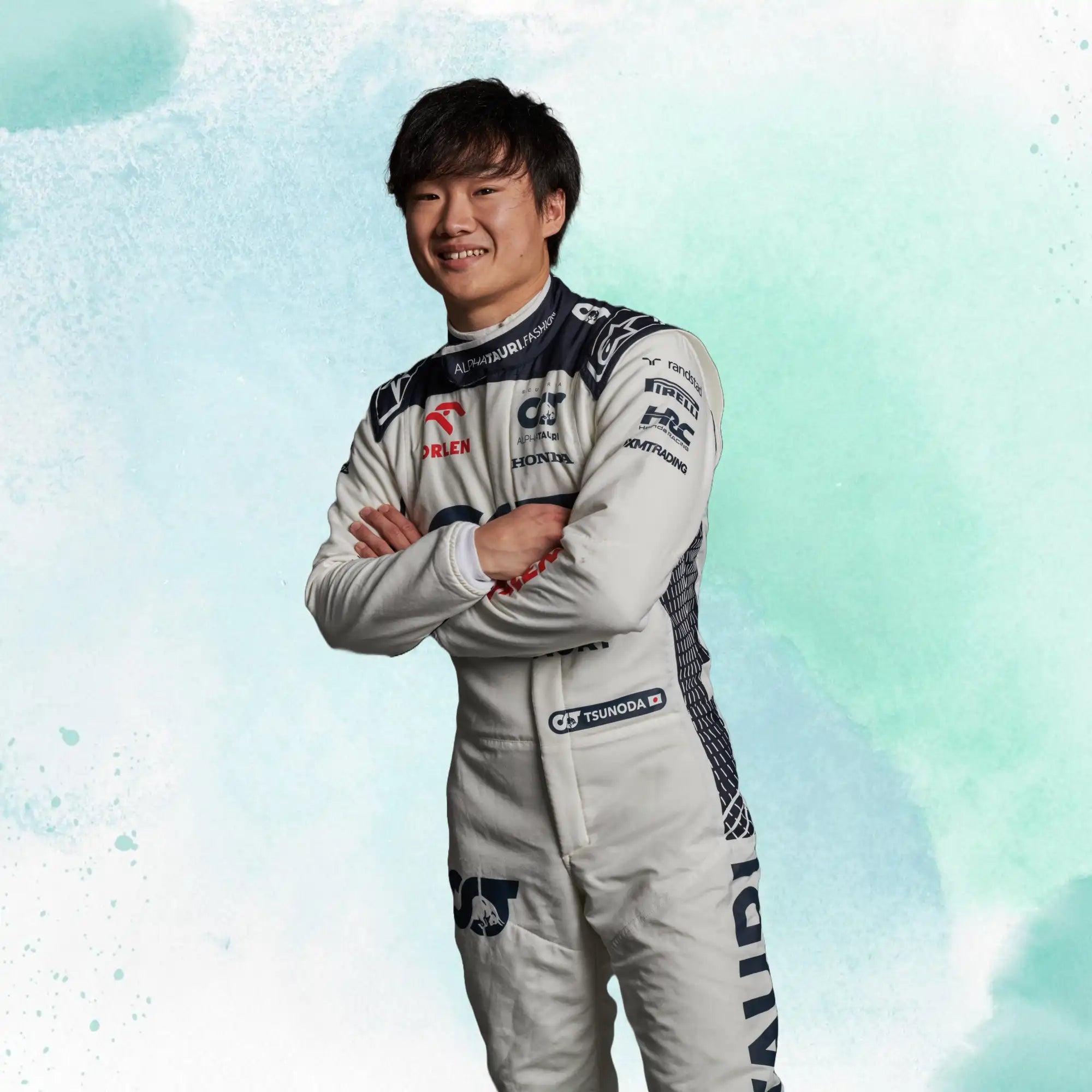 New 2023 Yuki Tsunoda Replica Race Suit F1 Team Alphatauri