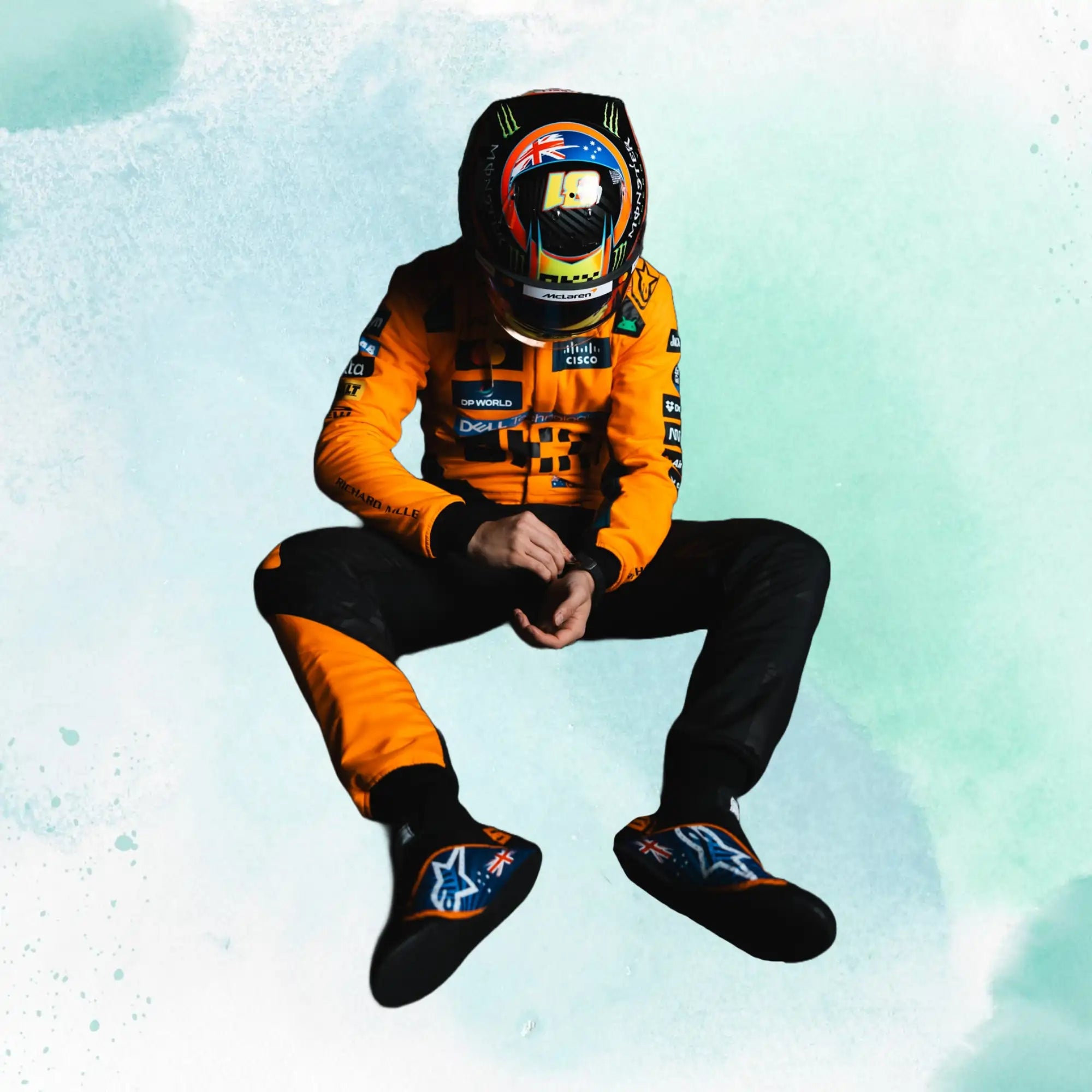 2025 New Lando Norris & Oscar Piastri McLaren F1 Team Replica Racing Suit