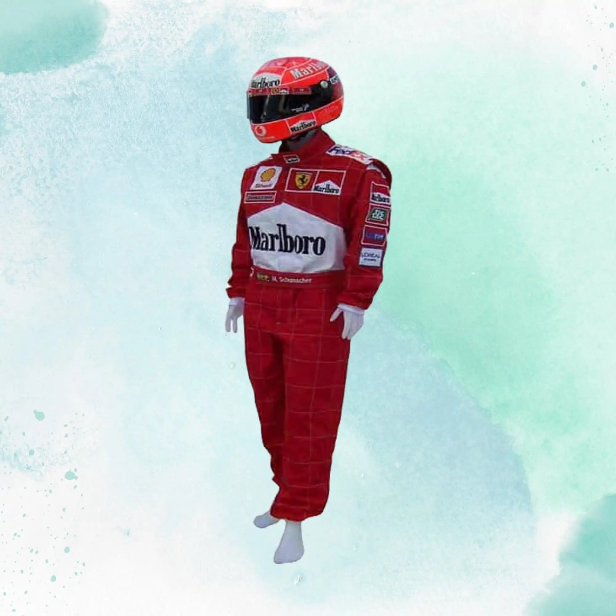 Michael Schumacher 2001 Ferrari F1 Embroidery / Patch Replica Race Suit