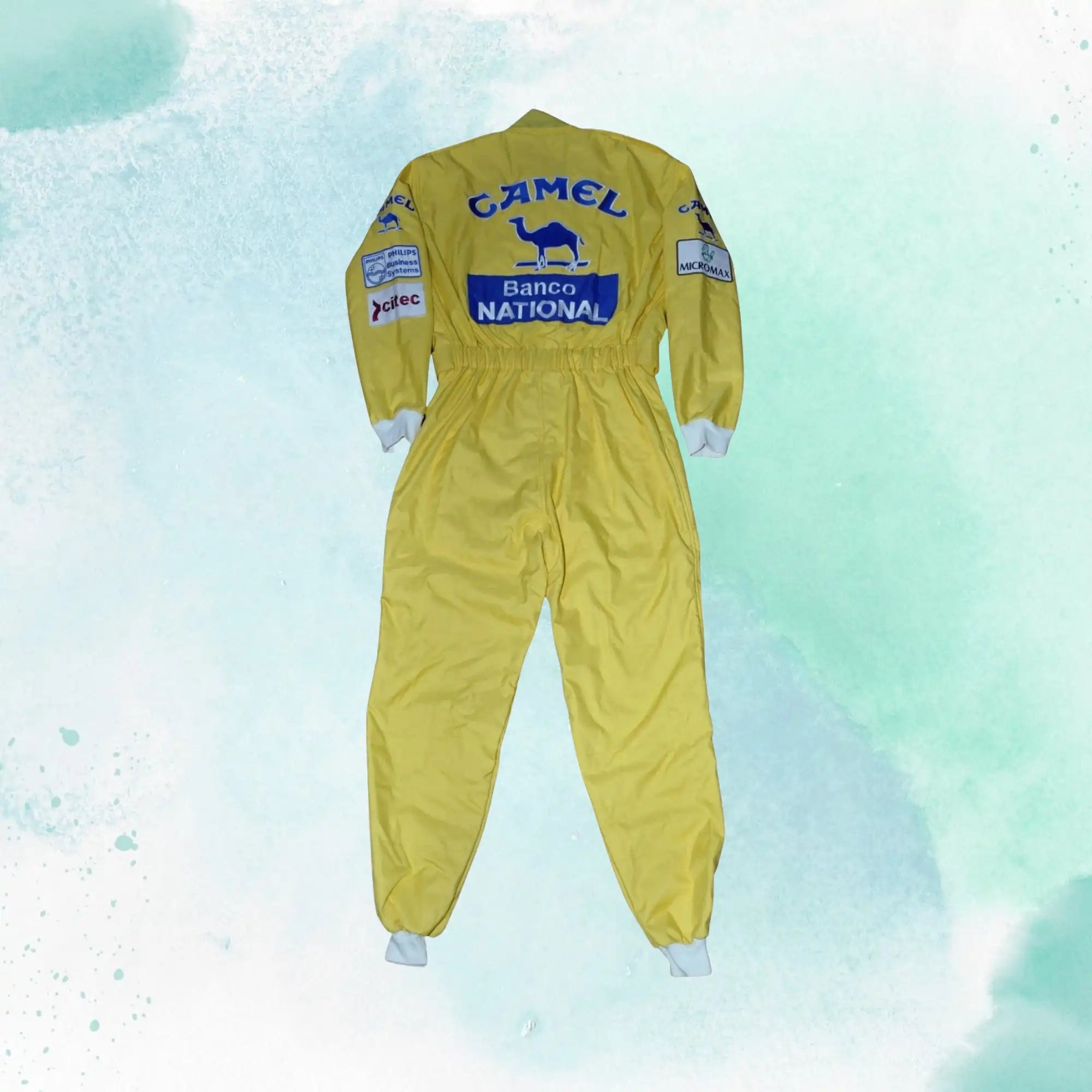 Ayrton Senna Camel 1987 Monaco GP - F1 Replica Embroidery Replica Race Suit