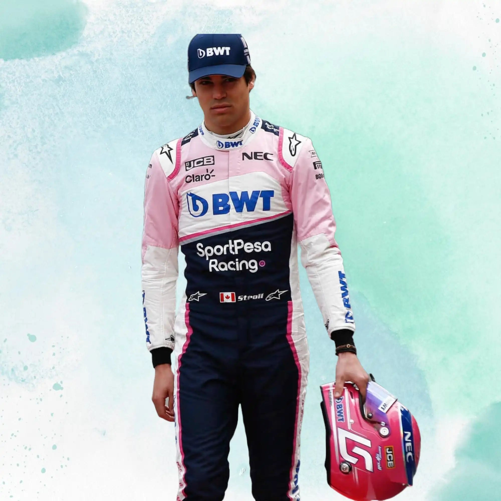 2019 Lance Stroll BWT F1 Team Alpine Replica Racing Suit