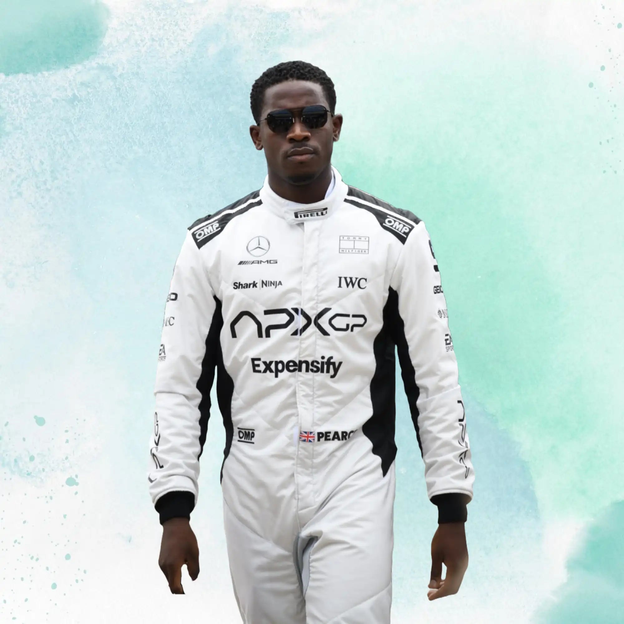 2025 Damson Idris Formula One The Movie APX GP F1 The Movie Replica Racing Suit