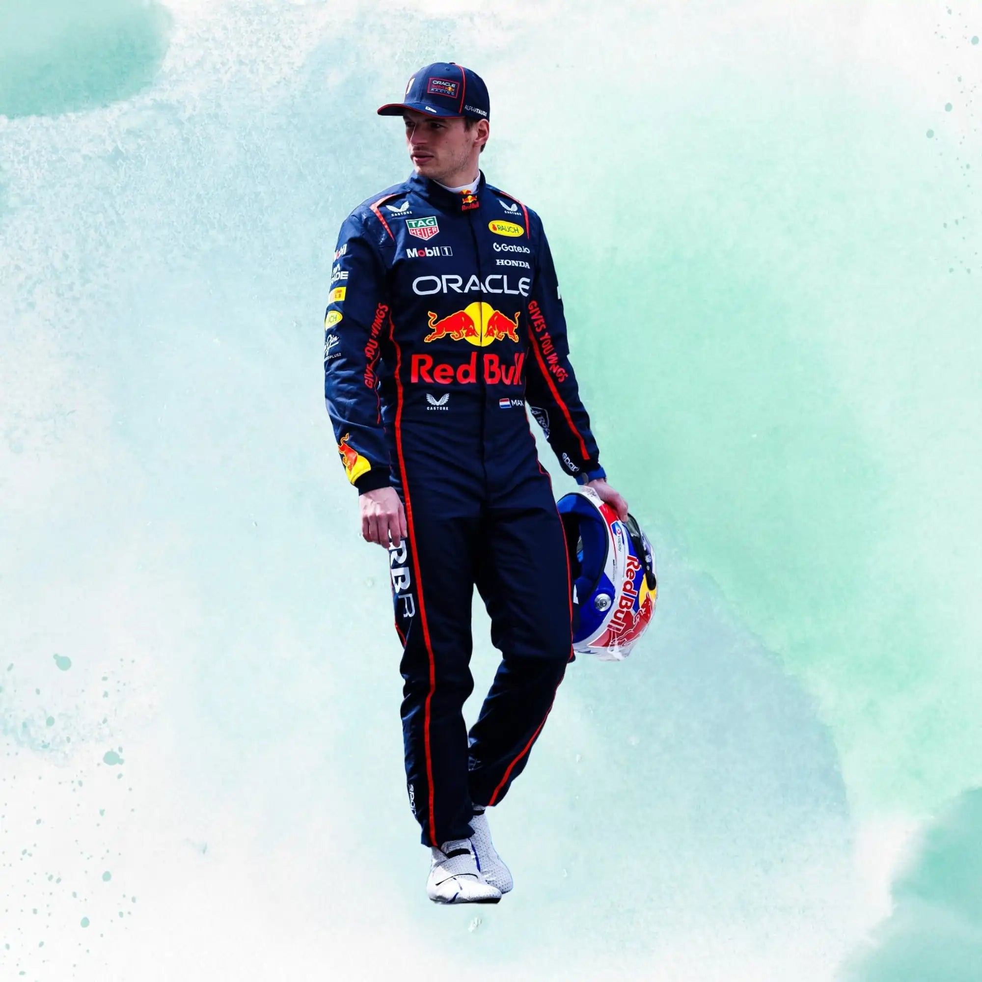 New 2025 Max Verstappen Red Bull F1 Team Replica Race Suit