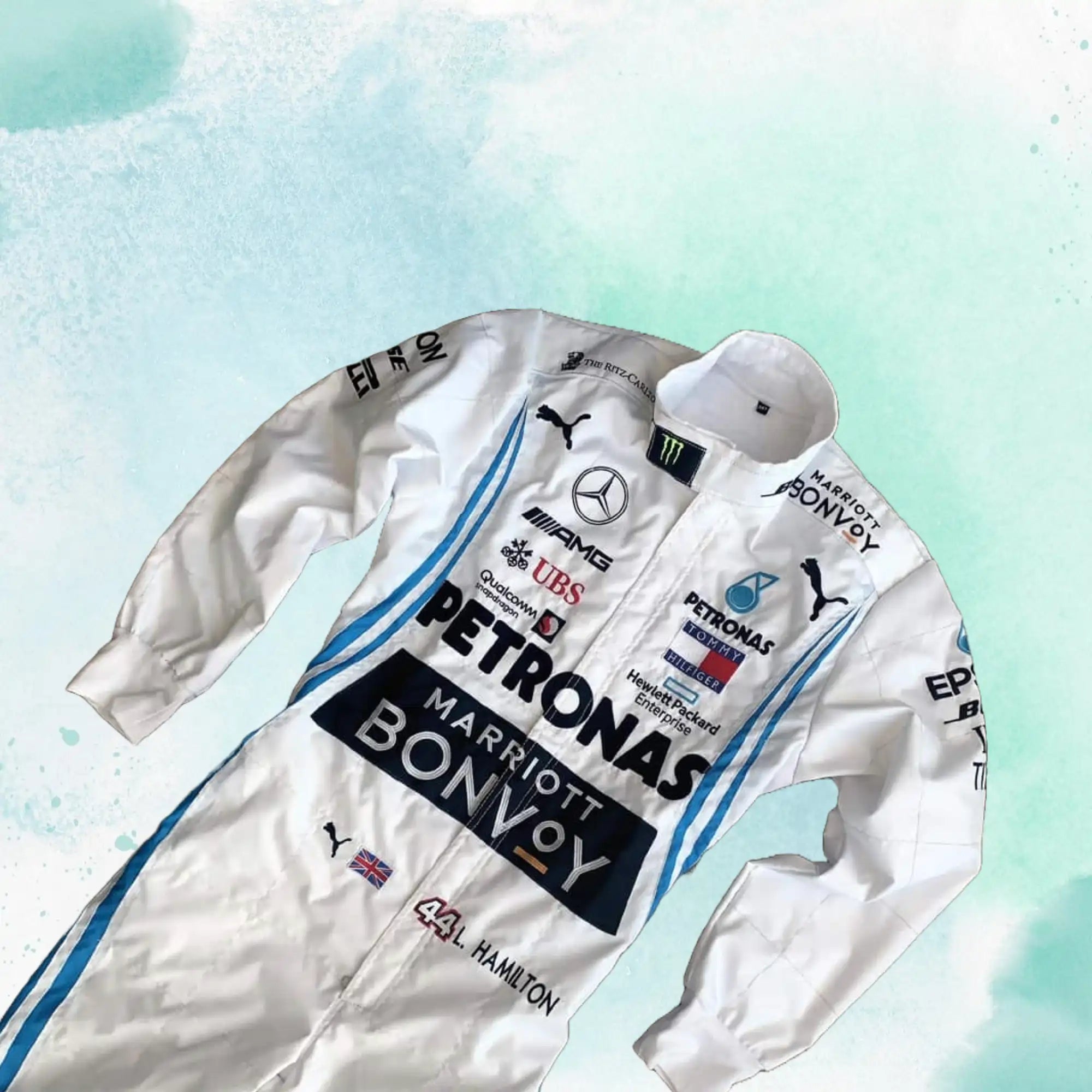 Lewis Hamilton 2019 Mercedes AMG Petronas F1 Replica Embroidery Race Suit
