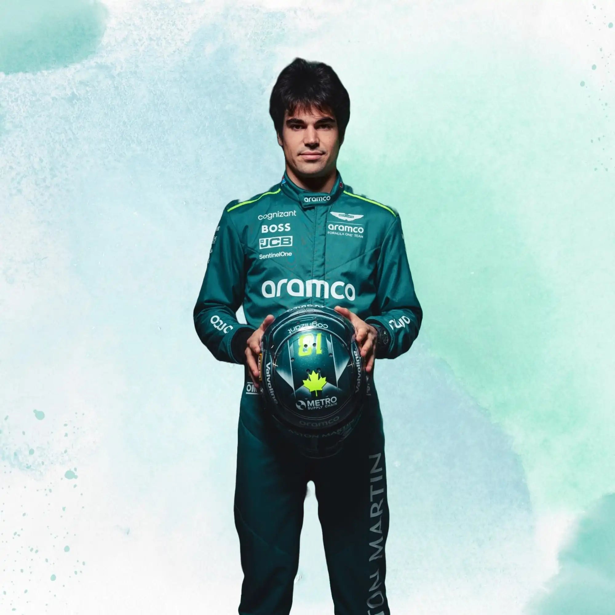 New 2024 Lance Stroll F1 Team Aston Martin Replica Racing Suit