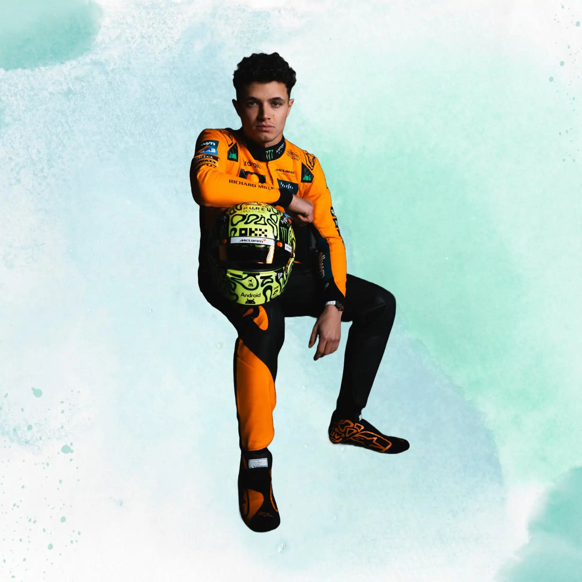 2025 New Lando Norris McLaren F1 Team Replica Racing Suit