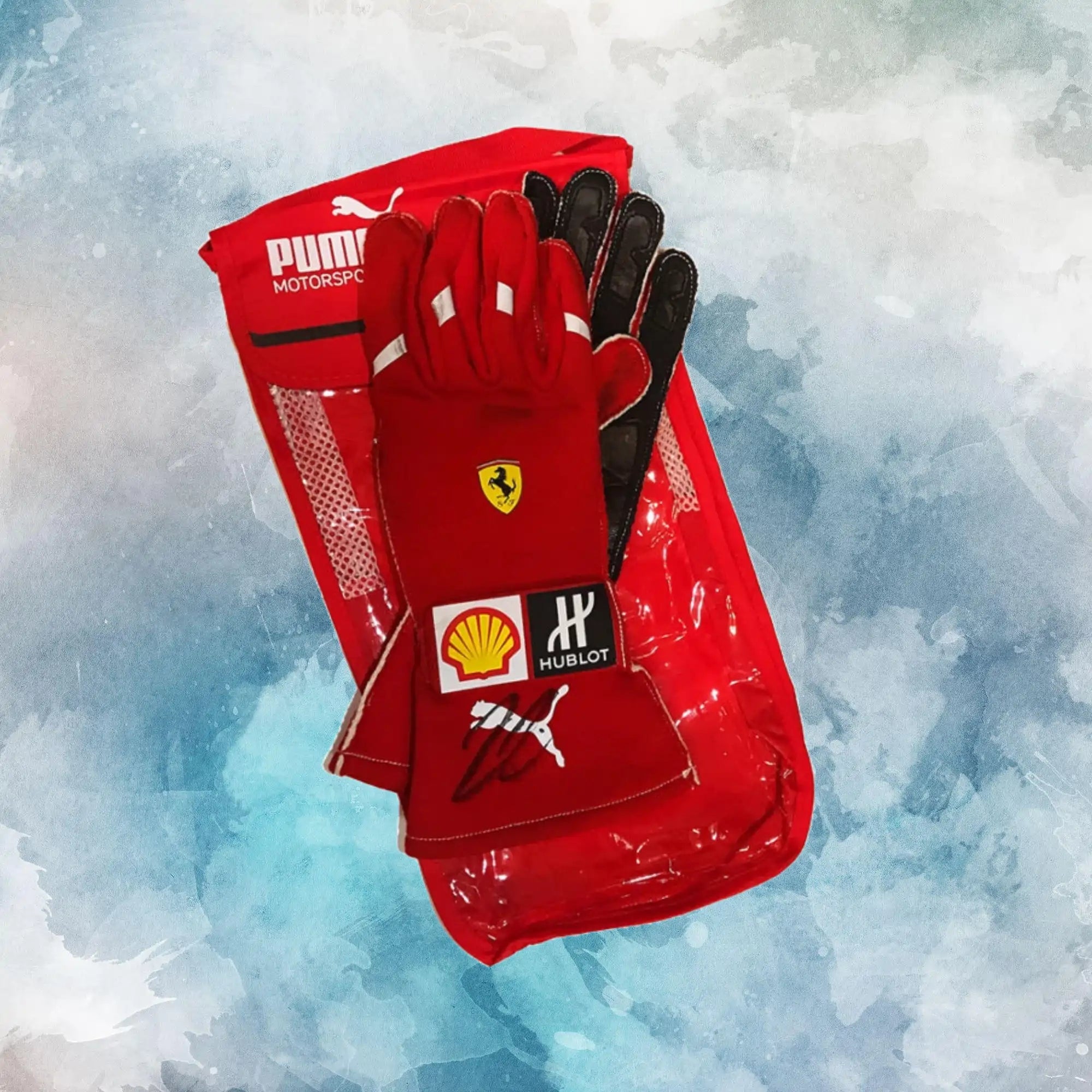 2018 Kimi Räikkönen Race Gloves / Ferrari F1 Replica Race Gloves