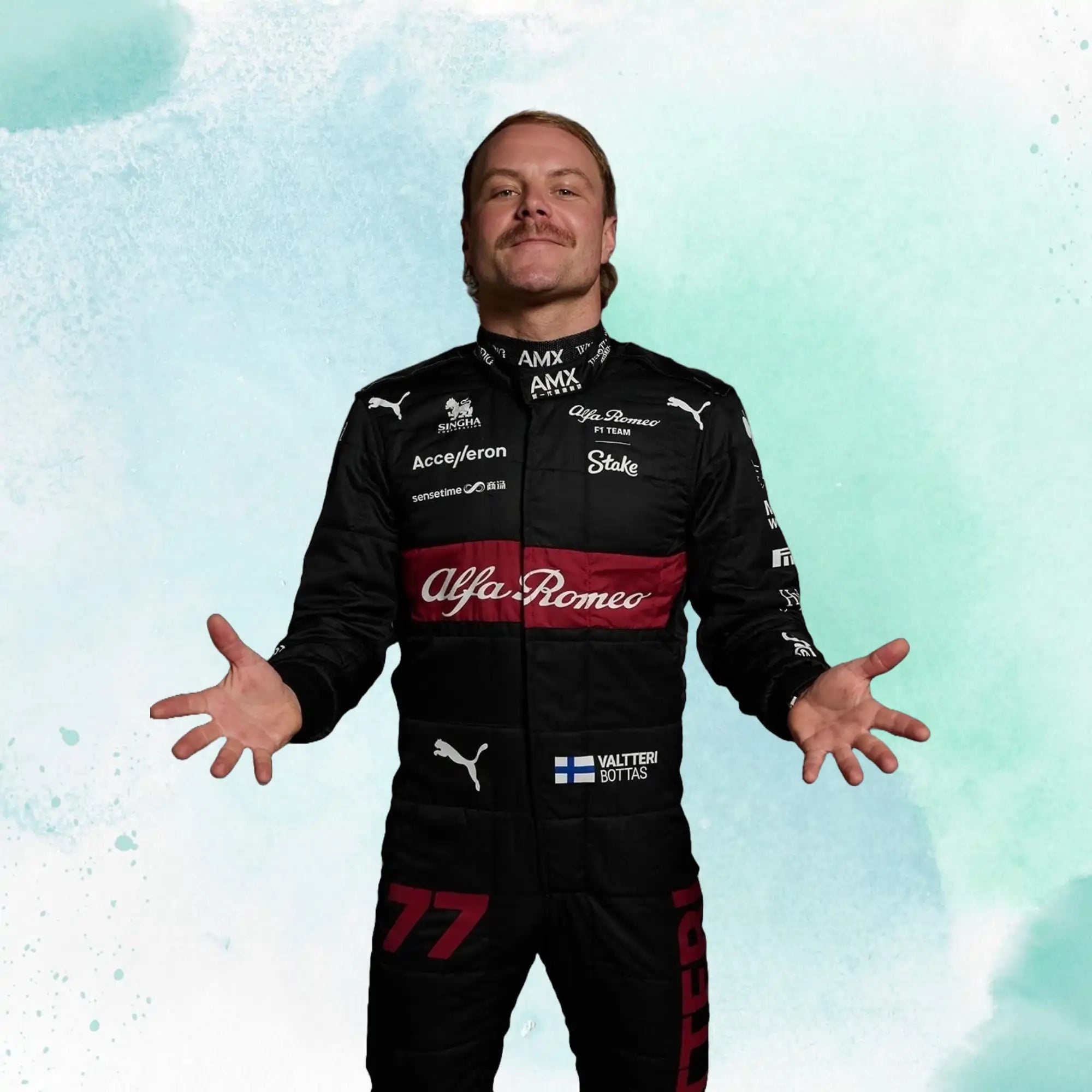 New 2023 Valtteri Bottas F1 Team Alfa Romeo Replica Race Suit