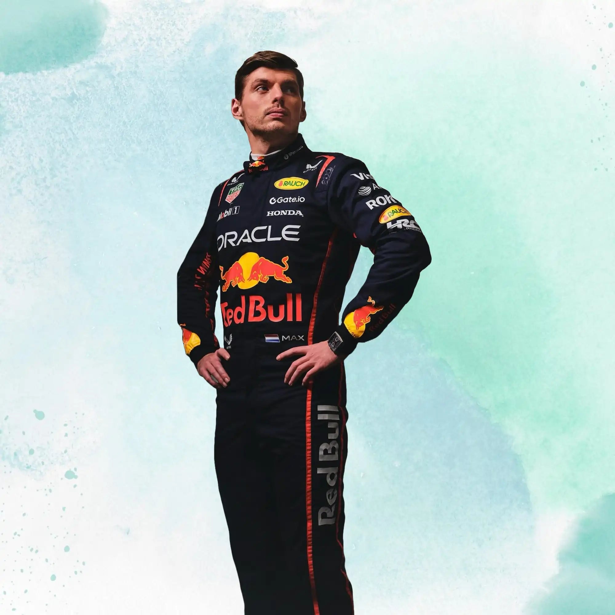 New 2025 Max Verstappen & Liam Lawson Red Bull F1 Team Replica Race Suit