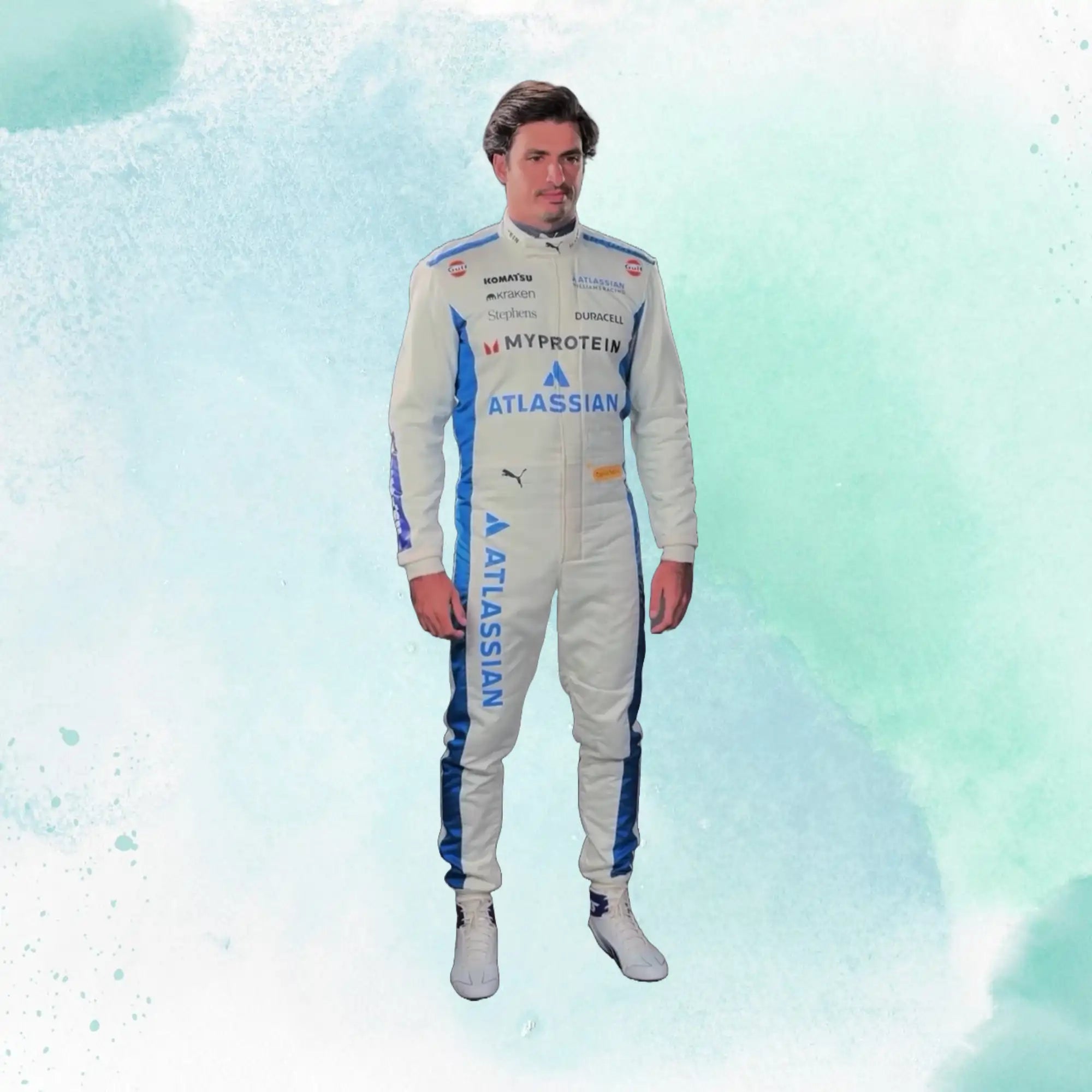 New 2025 Carlos Sainz & Alexander Albon F1 Team Williams Racing Replica Racing Suit