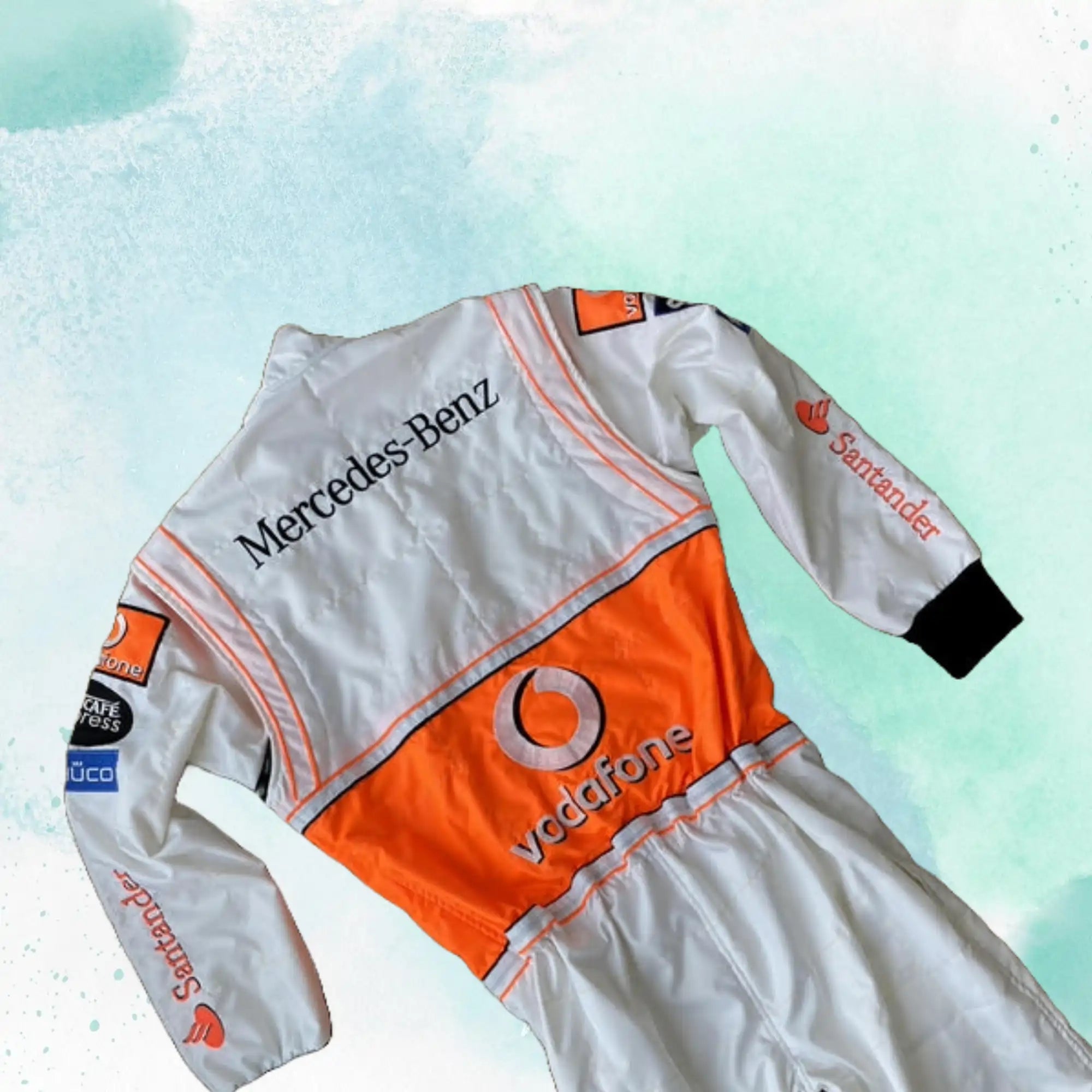 Lewis Hamilton 2008 Vodafone Replica Embroidery / Patch Replica Race Suit