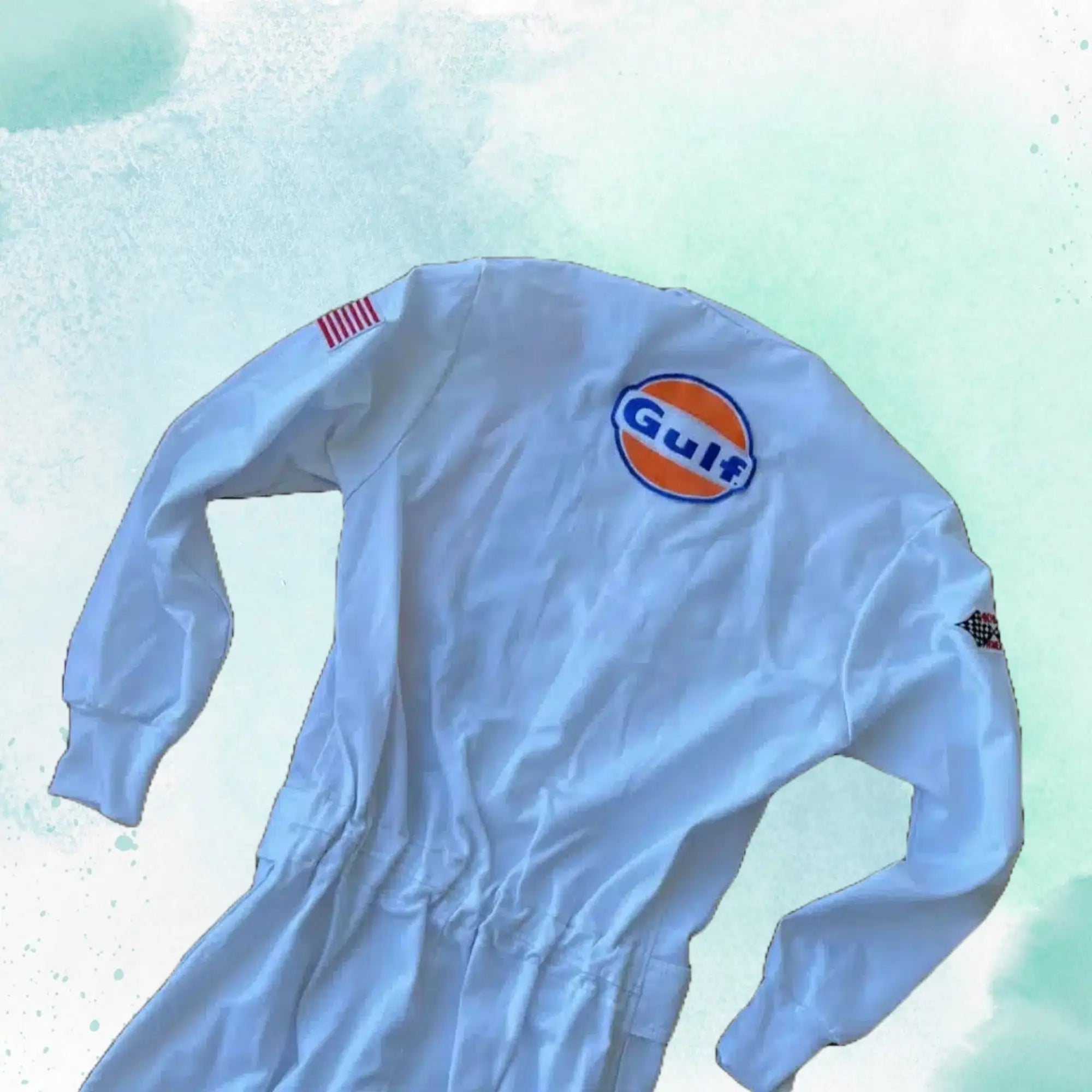 Michael Delaney Steve McQueen Le Mans 1971 Embroidery / Patch Replica Race Suit