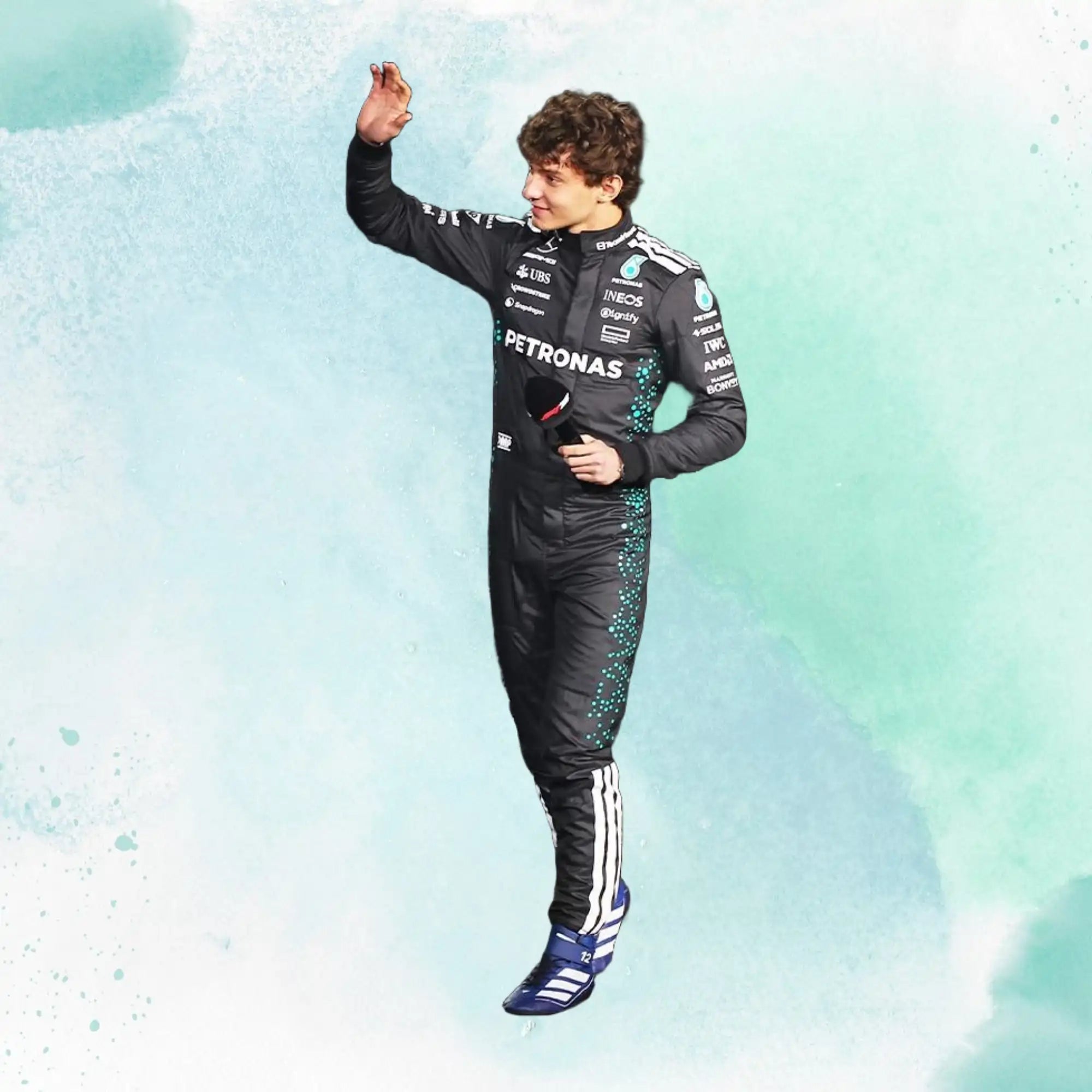 New Andrea Kimi Antonelli 2025 Mercedes AMG F1 Replica Racing Suit