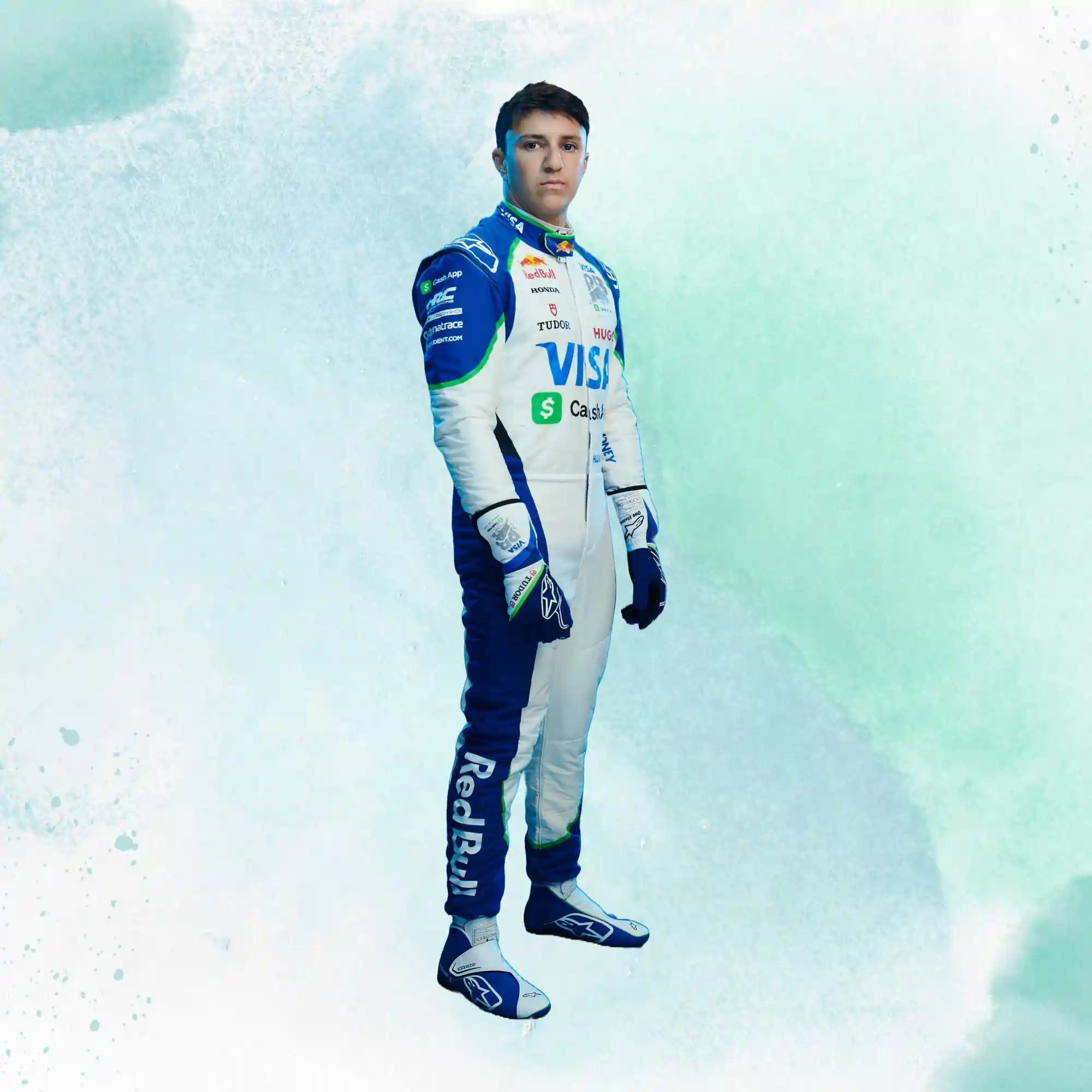 New 2025 Isack Hadjar Visa Cash App RB Formula One Team Replica Racing Suit