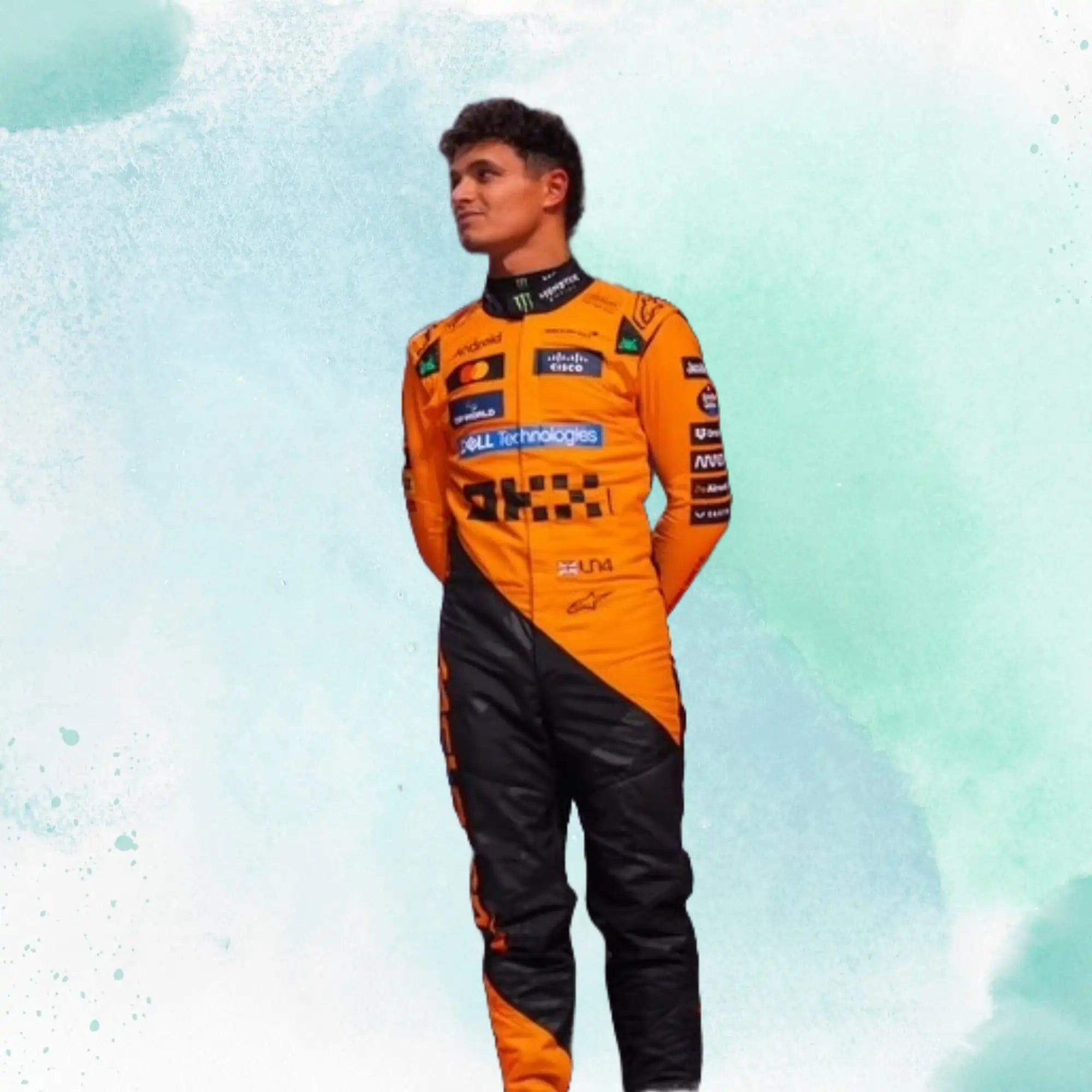 2025 New Lando Norris & Oscar Piastri McLaren F1 Team Replica Racing Suit